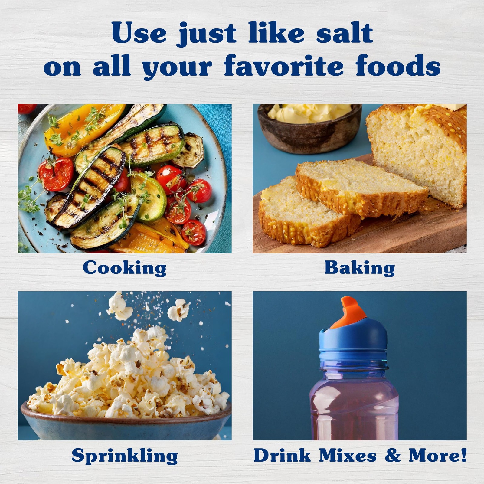Sodium-Free Salt Substitute, Contains Potassium Chloride, Table Salt Alternative