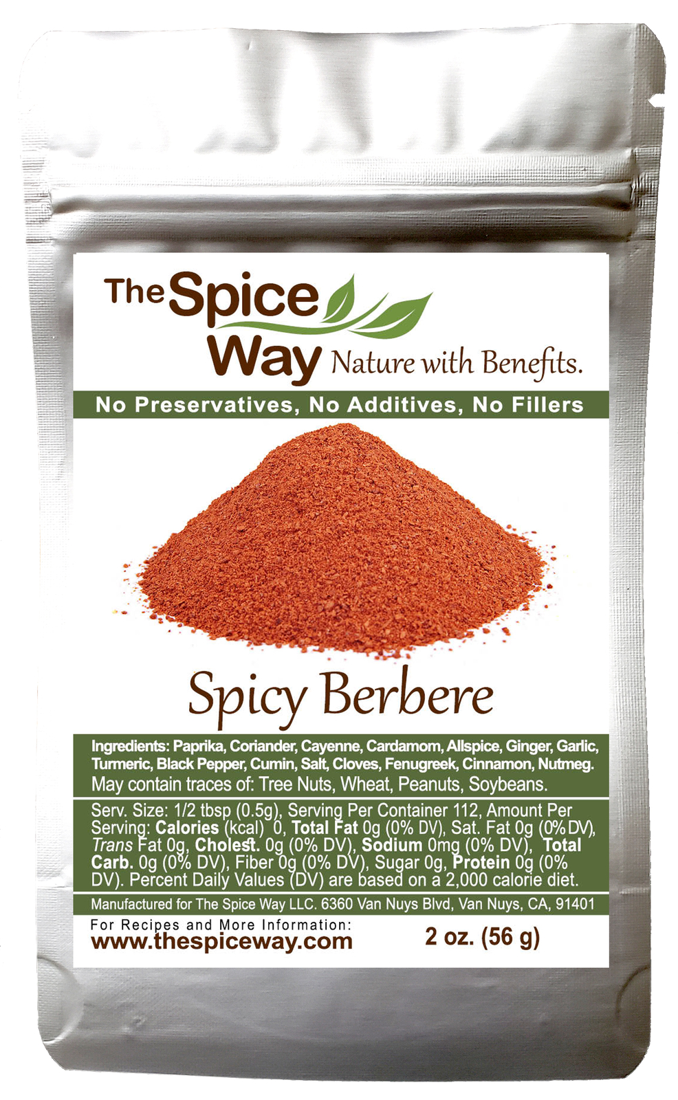 The Spice Way Spicy Berbere – A Hot Ethiopian Berbere Blend 2 oz