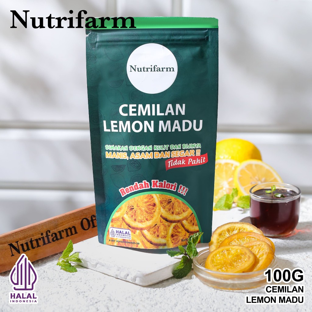 Candied Lemon with Honey 100g Citrus Snack Sweet Tangy Tea & Dessert Topping
