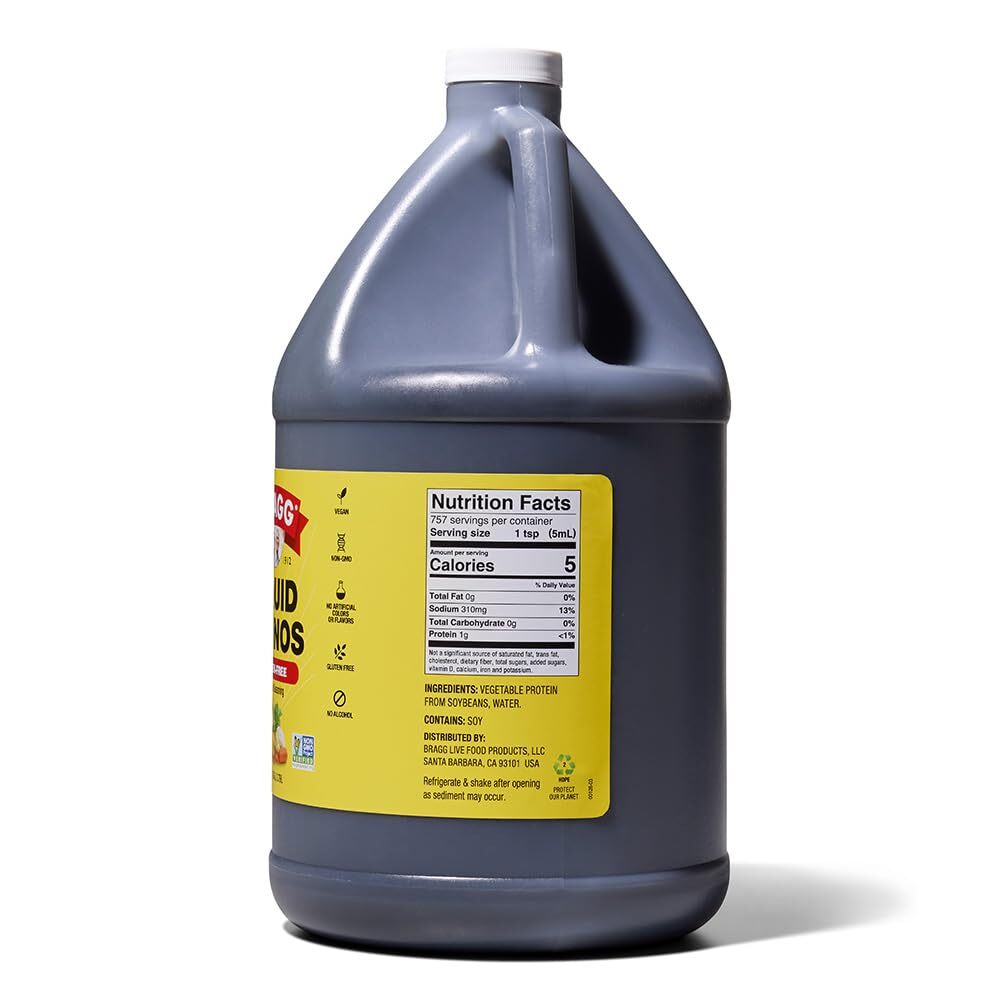 Liquid Aminos All-Purpose Seasoning – 128 Fl Oz – Gluten-Free Soy Sauce Alternat