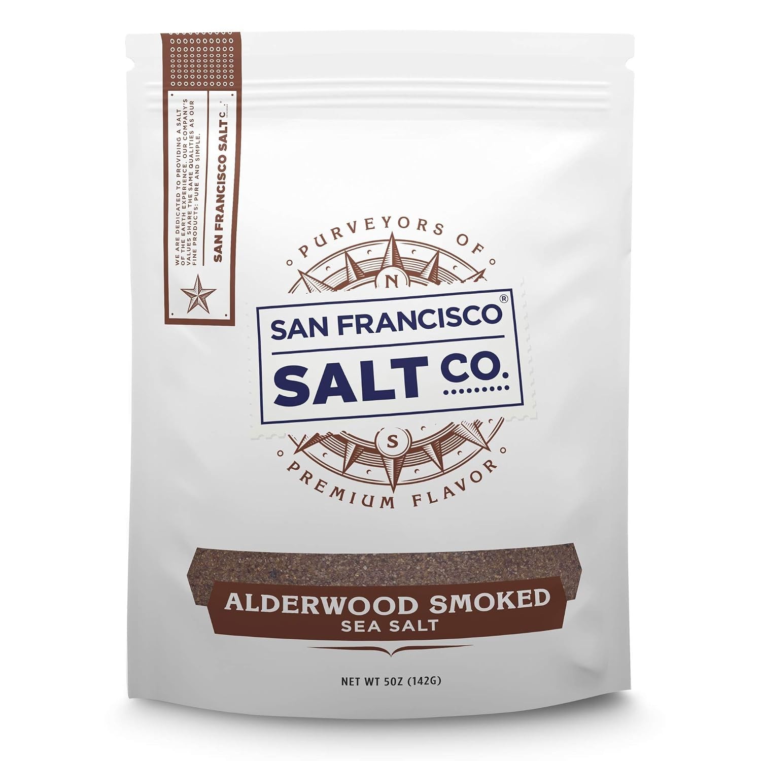 Smoked Alderwood Sea Salt for Cooking and Finishing