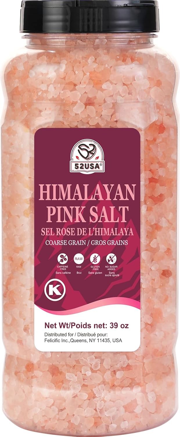 Himalayan Pink Salt Coarse Grain 39 oz 2.4 LB Pink Himalayan Sea Salt Kosher