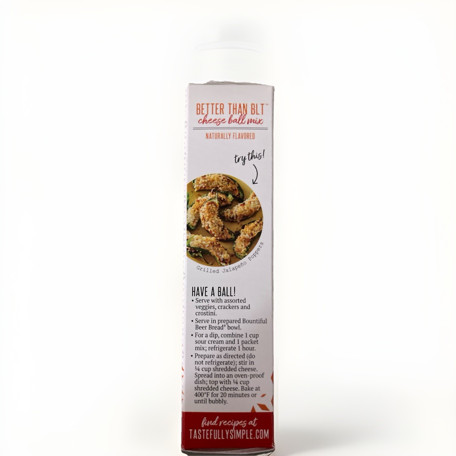 Tastefully Simple Better Than BLT Savory Cheese Ball or Dip Mix Gluten Free