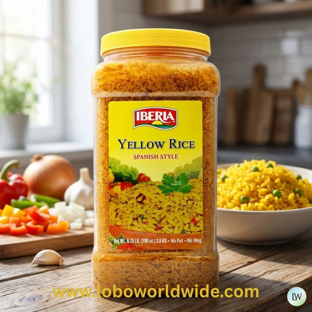 Iberia Yellow Rice 6.25 lb. Bulk Spanish Style Seasoned Rice