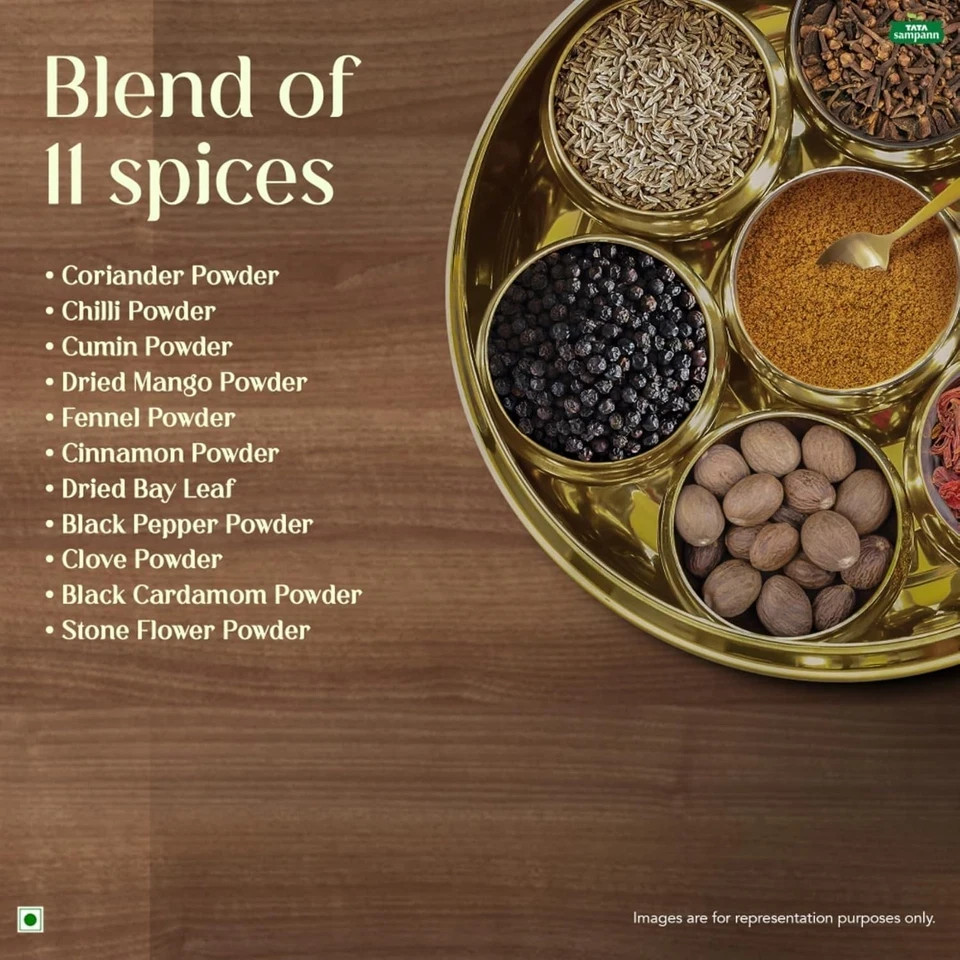 Tata Sampann Pav Bhaji Masala with Natural Oils, 100g,