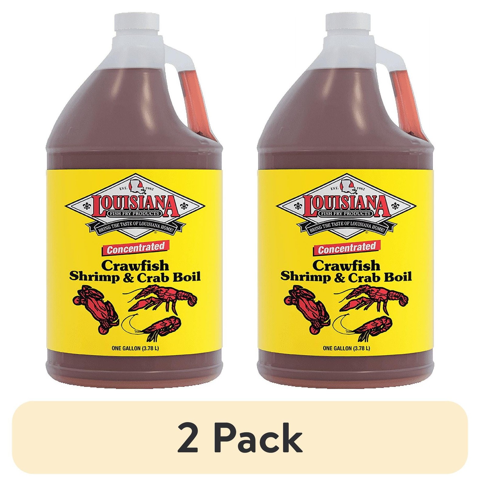 (2 pack Concentrated Crawfish Shrimp & Crab Boil 1 gal
