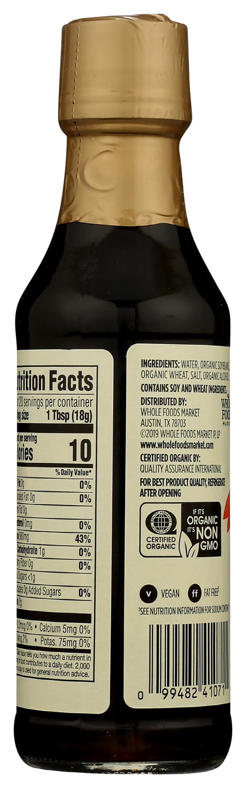 365 by Whole Foods Market, Organic Soy Sauce, 10 Ounce