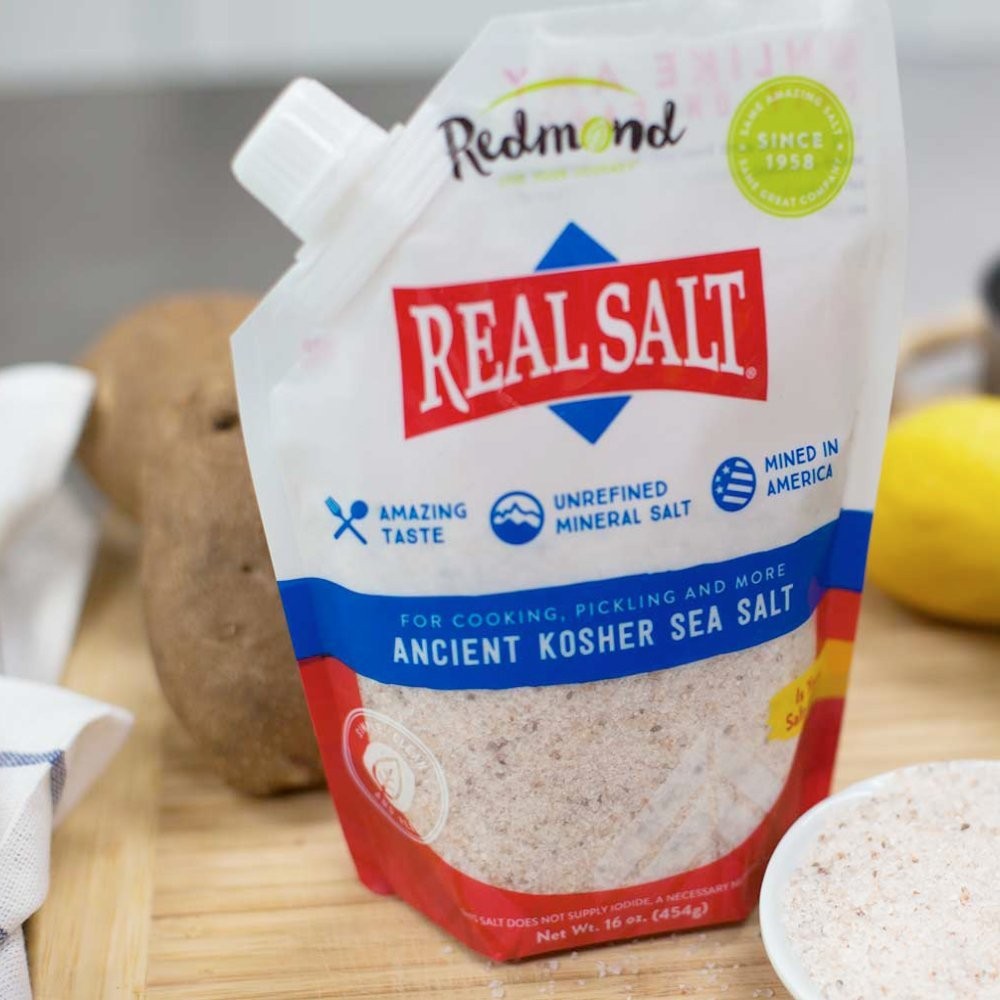 Redmond Real Sea Salt – Natural Unrefined Gluten Free 16 Ounce (Pack of 1)