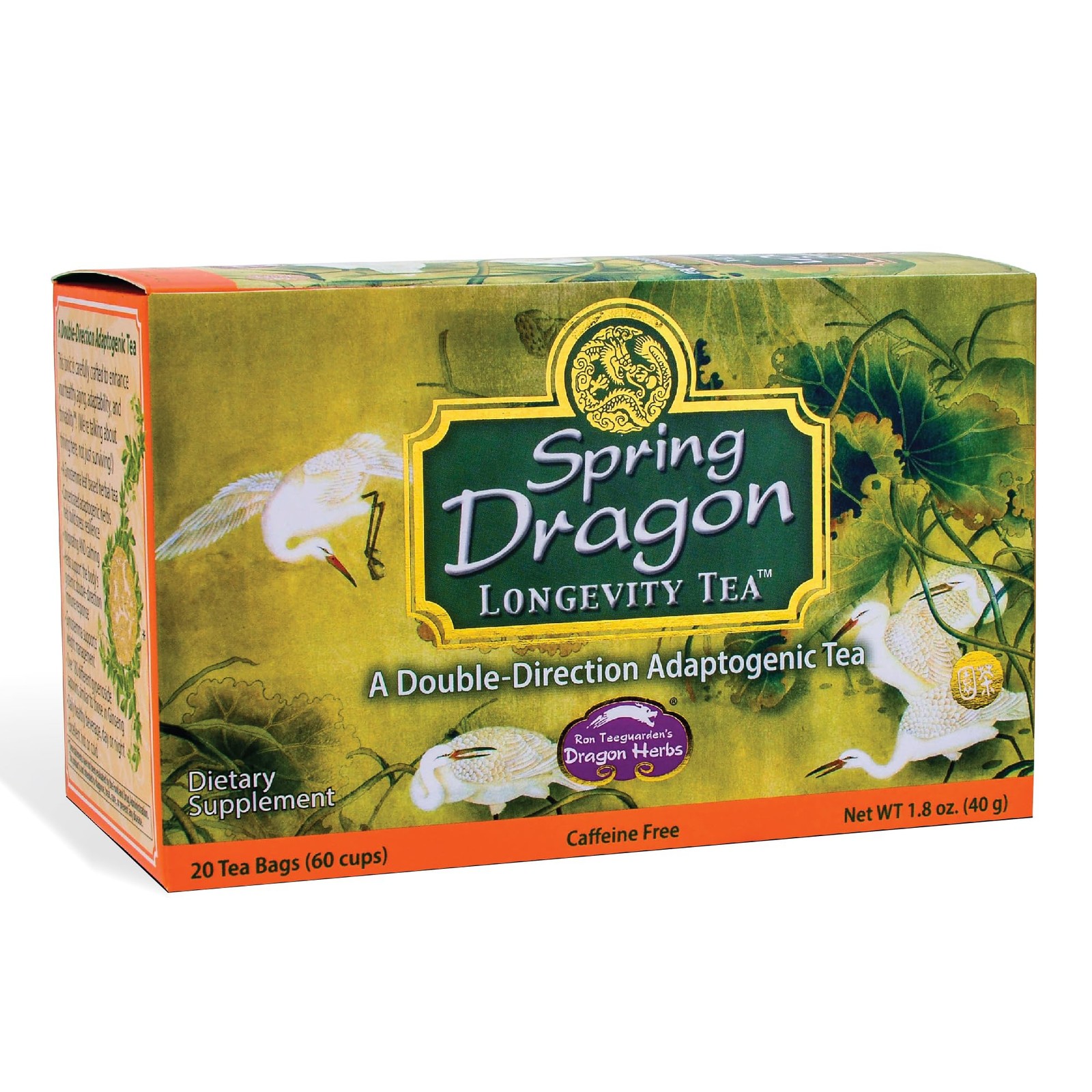 Dragon Herbs Spring Longevity Tea – Adaptogenic Gynostemma 20 tea bags