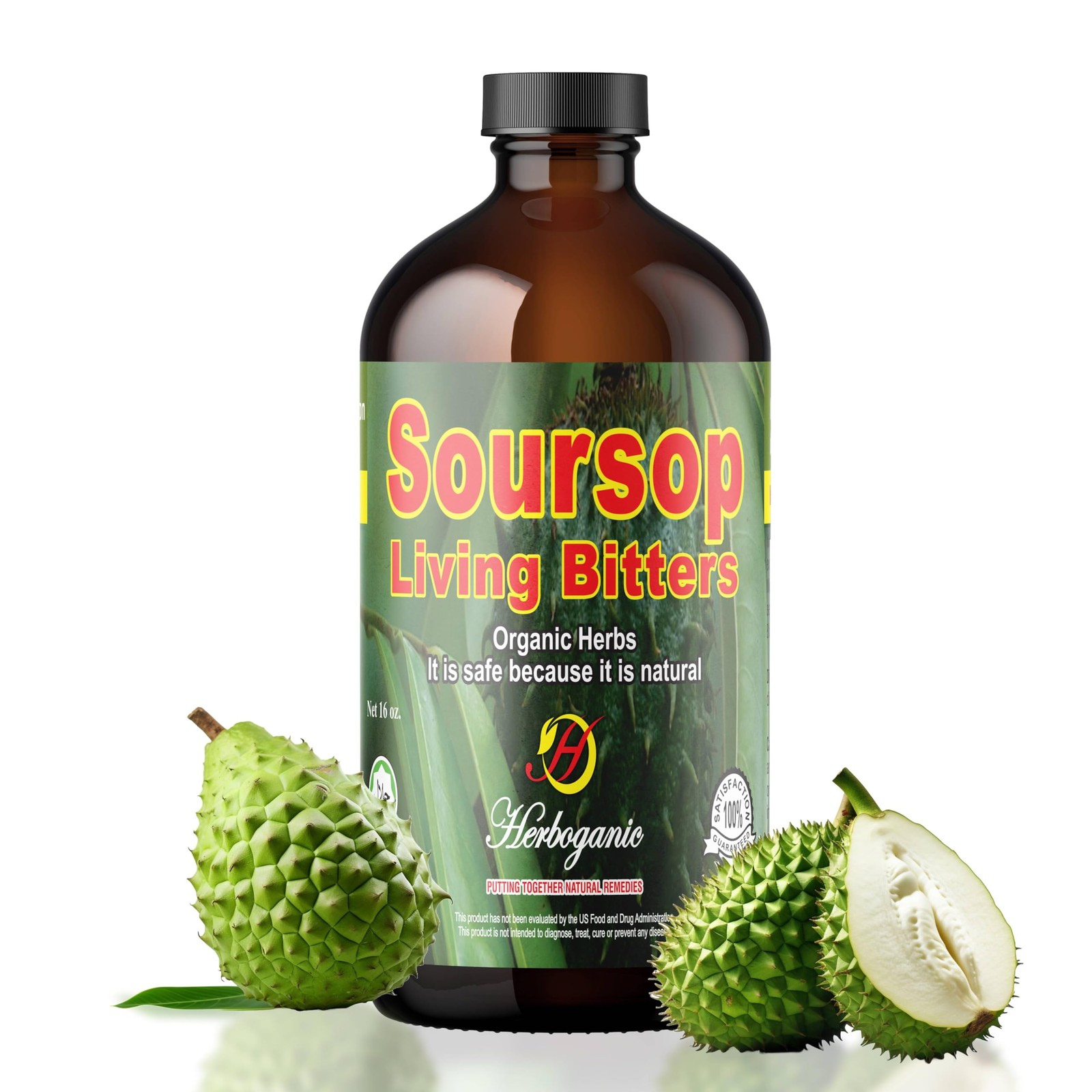 Herboganic Soursop Living Bitter (16 Ounce, 1) Pack of 1 | 16 Ounce