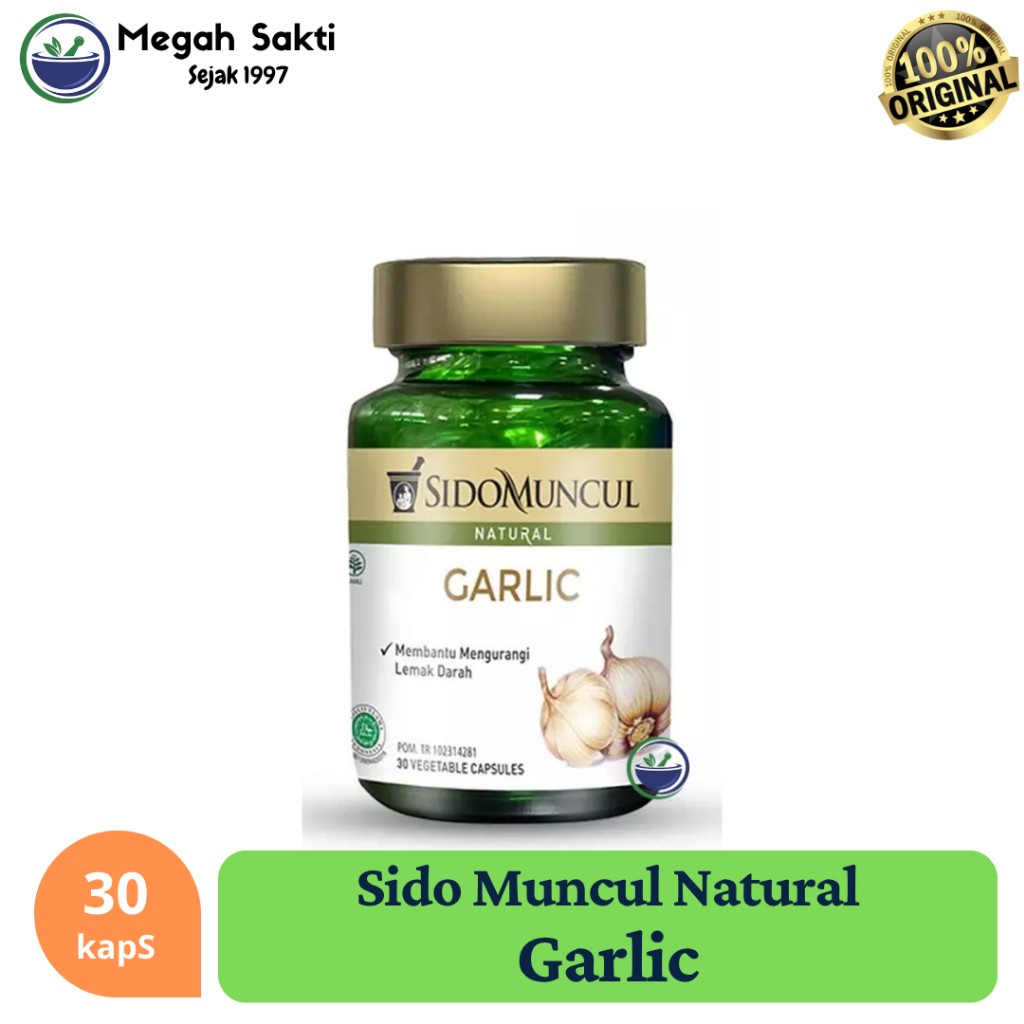 Garlic vegetable capsules 30s natural herbal supplement