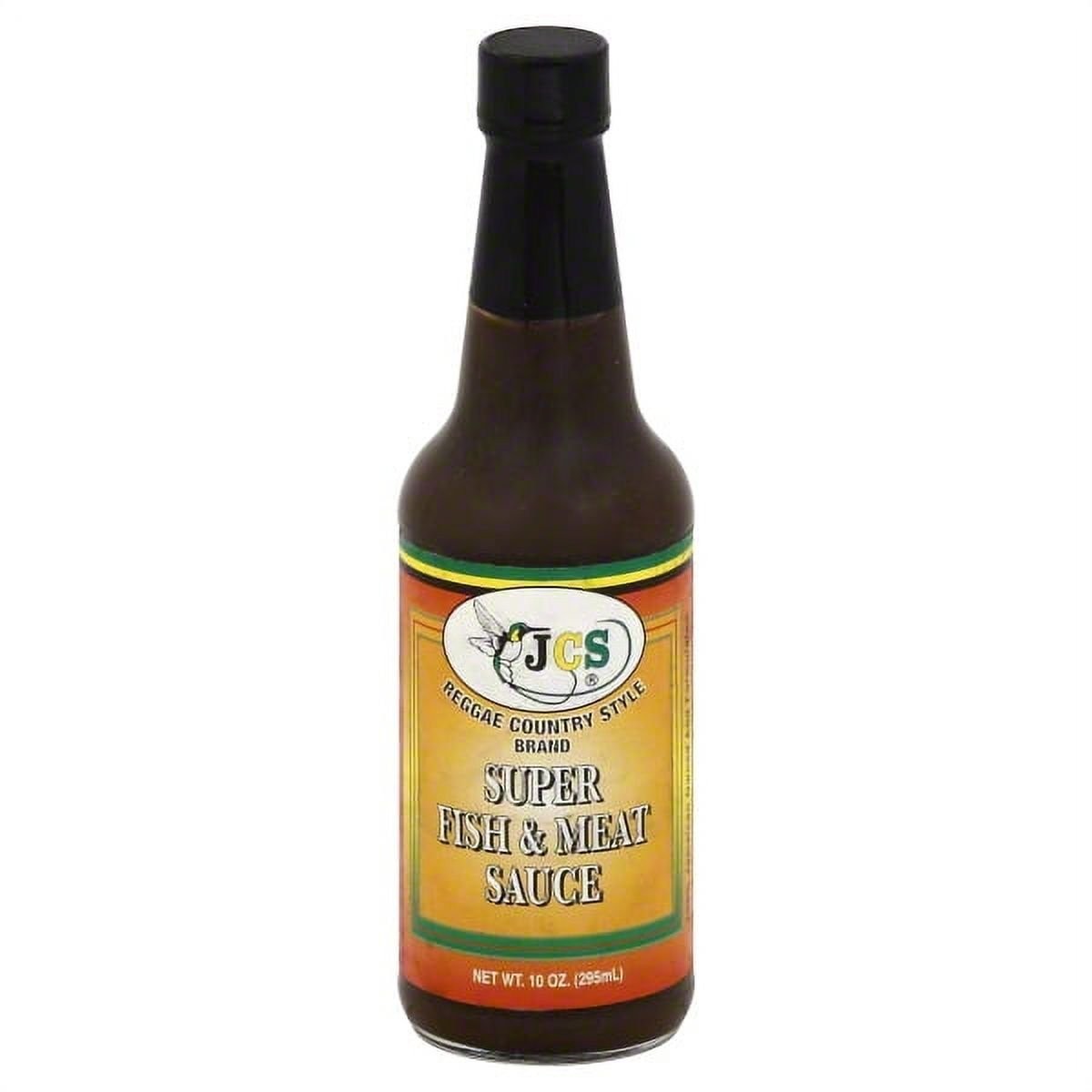 6 Pack JCS Jamaican Super Fish and Meat Sauce 10 oz Bottles – Reggae Style Carib