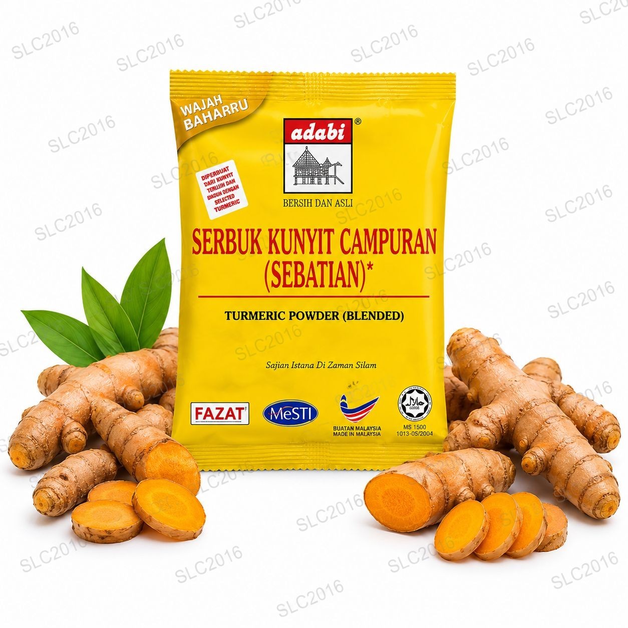 Adabi Tumeric Powder Blended 100g Halal Malaysian Spice Mix For Cooking