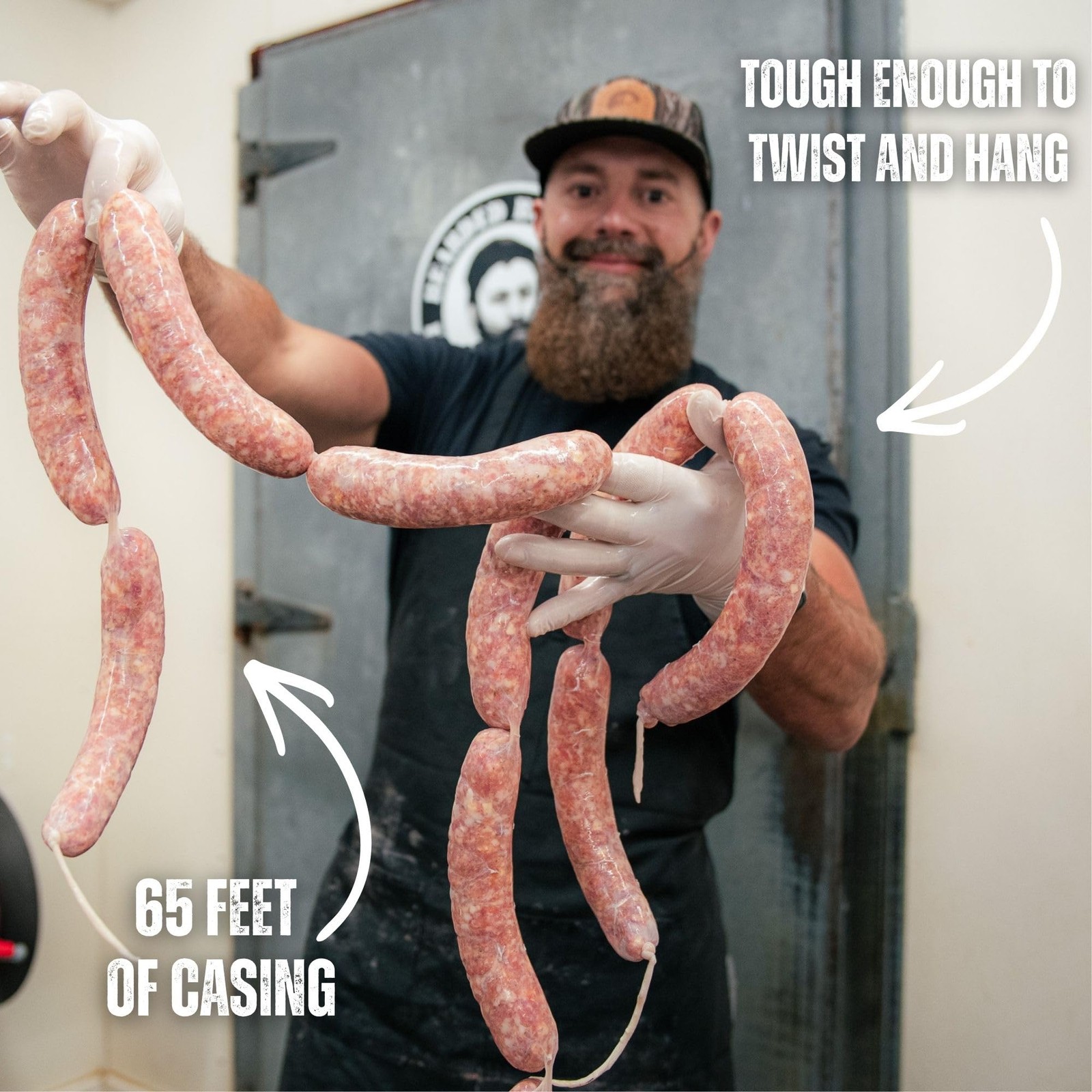 Natural Hog Casings 3235mm Edible Sausage for 30lb Meat Bratwurst Italian