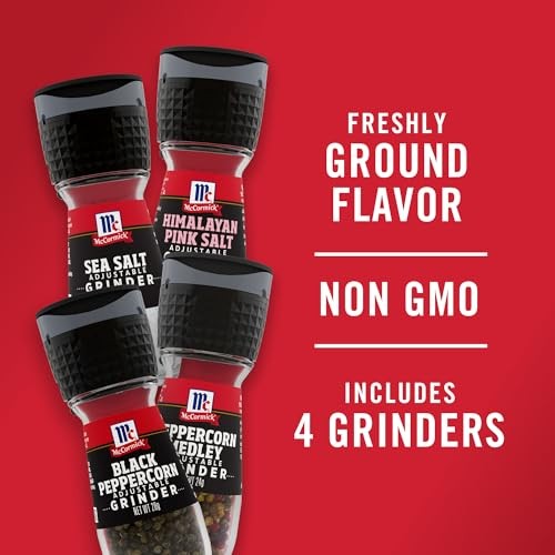 McCormick Salt & Pepper Grinder Variety Pack, 4.62 Ounce (Pack of 1), Black