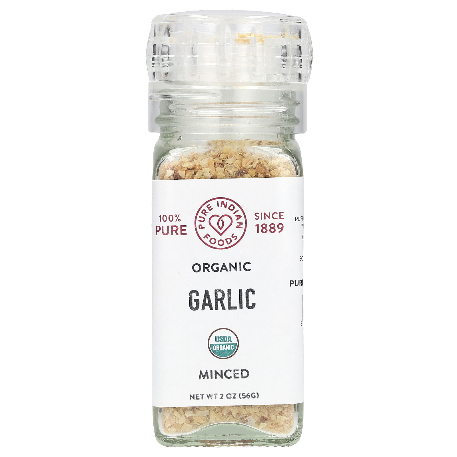 Organic Garlic, Minced, 2 oz (56 g)