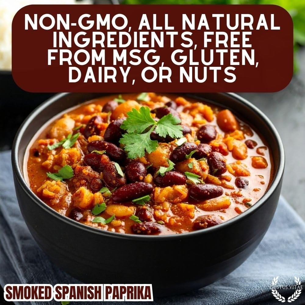 Gustus Vitae Smoked Spanish Paprika – All Natural Gourmet Spice Blend