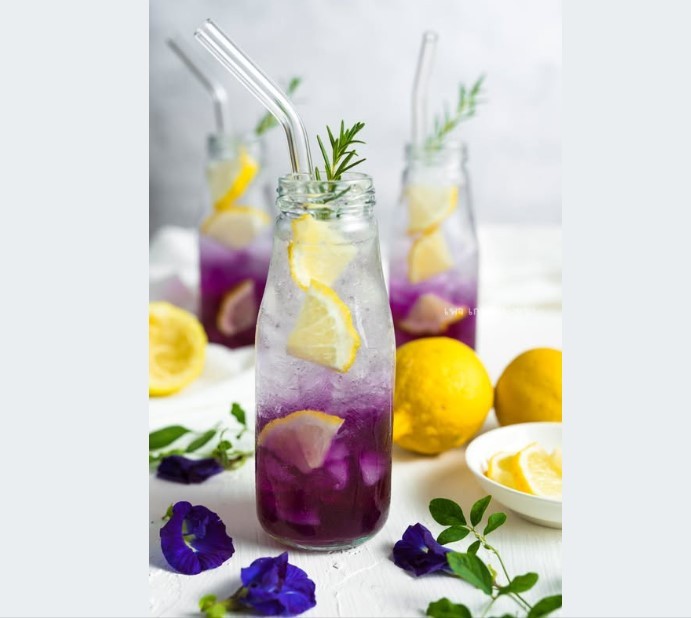 4 x 100g. BK Pure Butterfly Pea Powder Natural Food Coloring For Dessert Baking