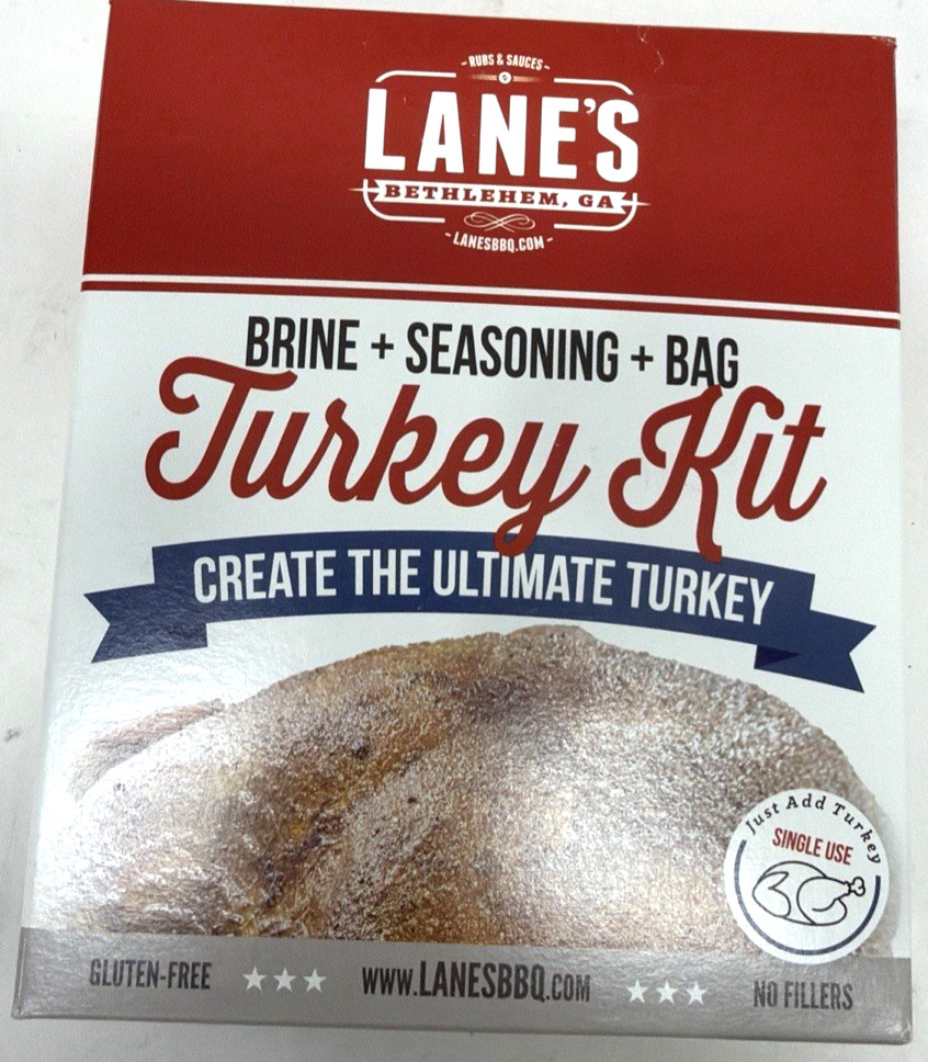 3-PACK Lane’s Turkey Kit Brine & Seasoning Mix Gluten-Free No Fillers