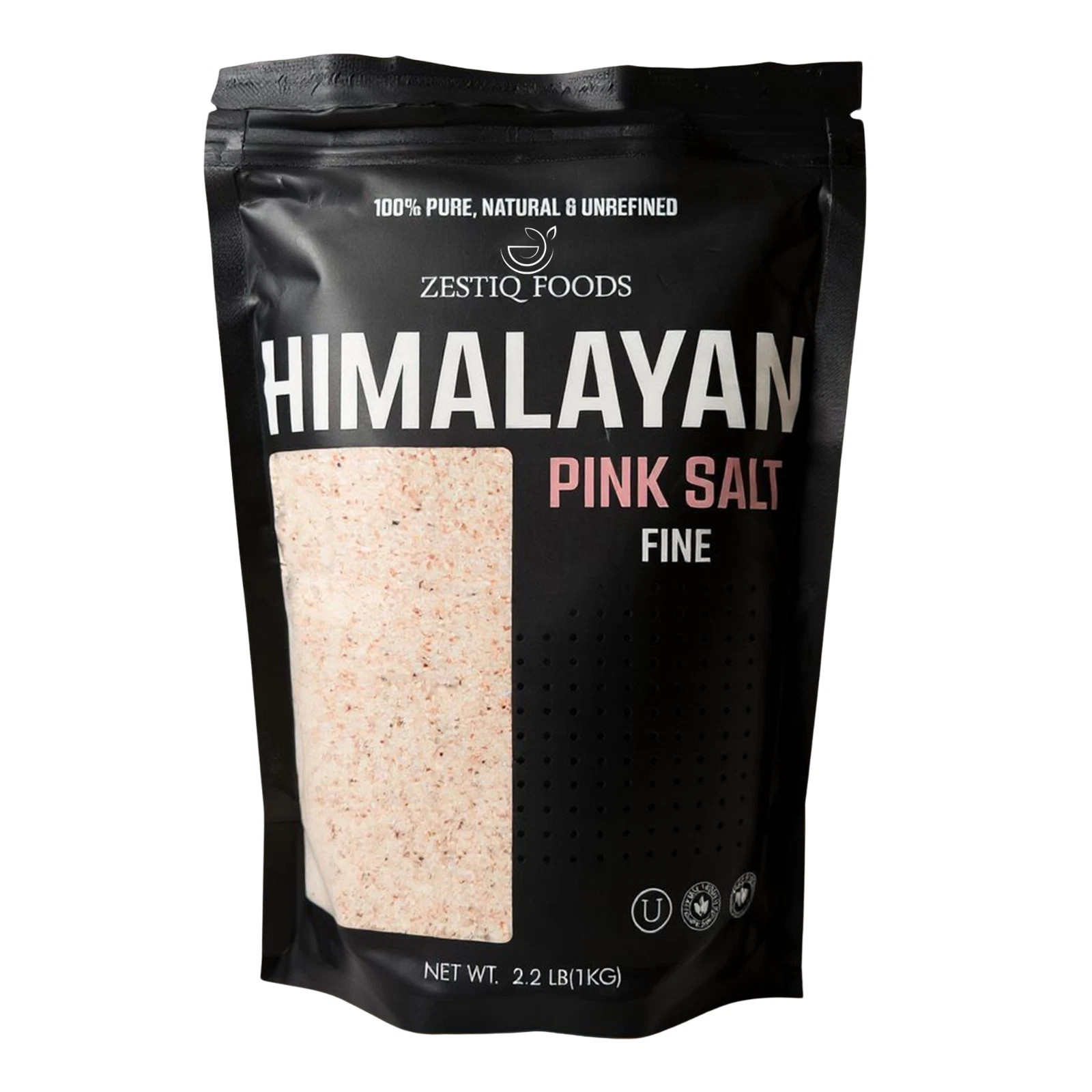 Zestiq HIMALAYAN Pink SALT KOSHER & VEGAN Healthy Nutrient Coarse, Fine 2.2 LBS