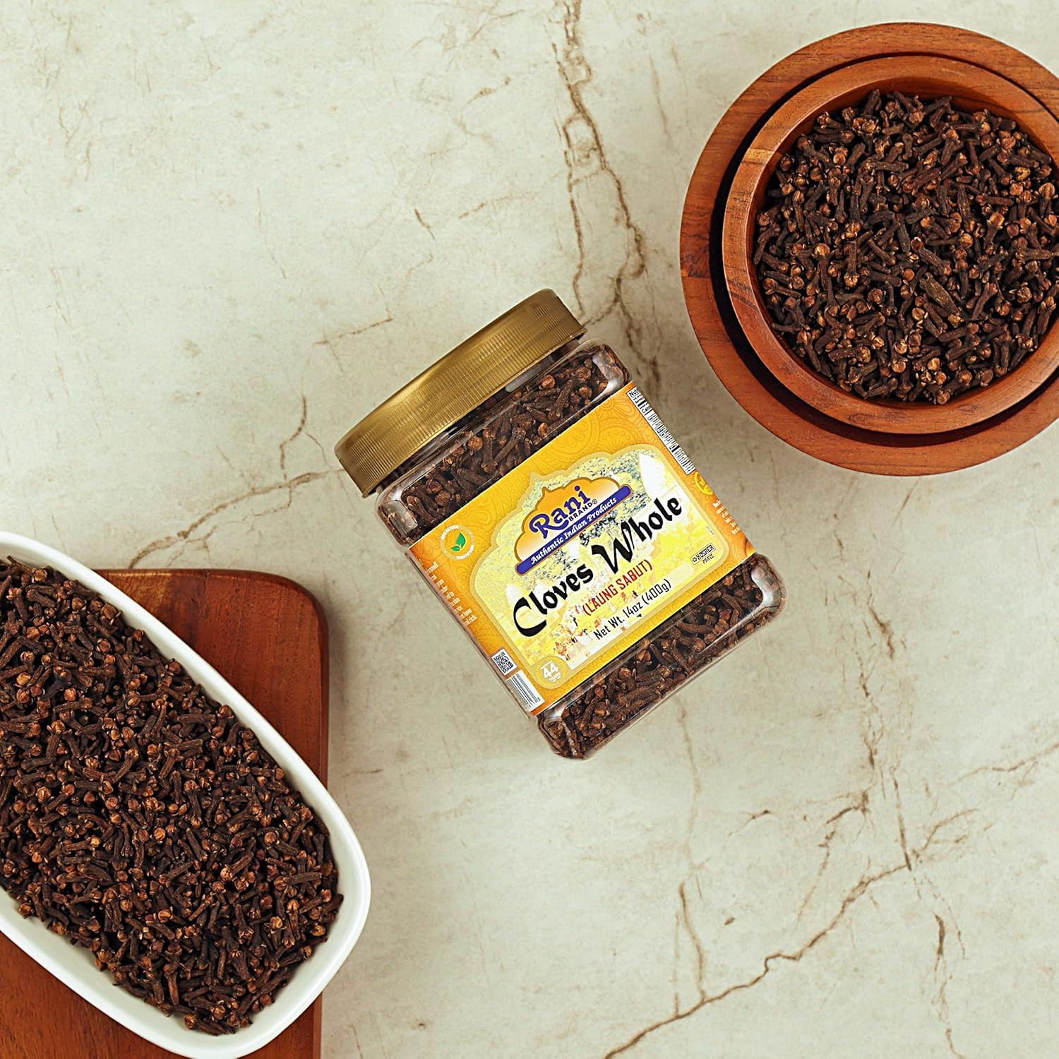 Rani Cloves Whole (Laung) 14Oz (400G) Great for Food, Tea, Pomander Balls and Po