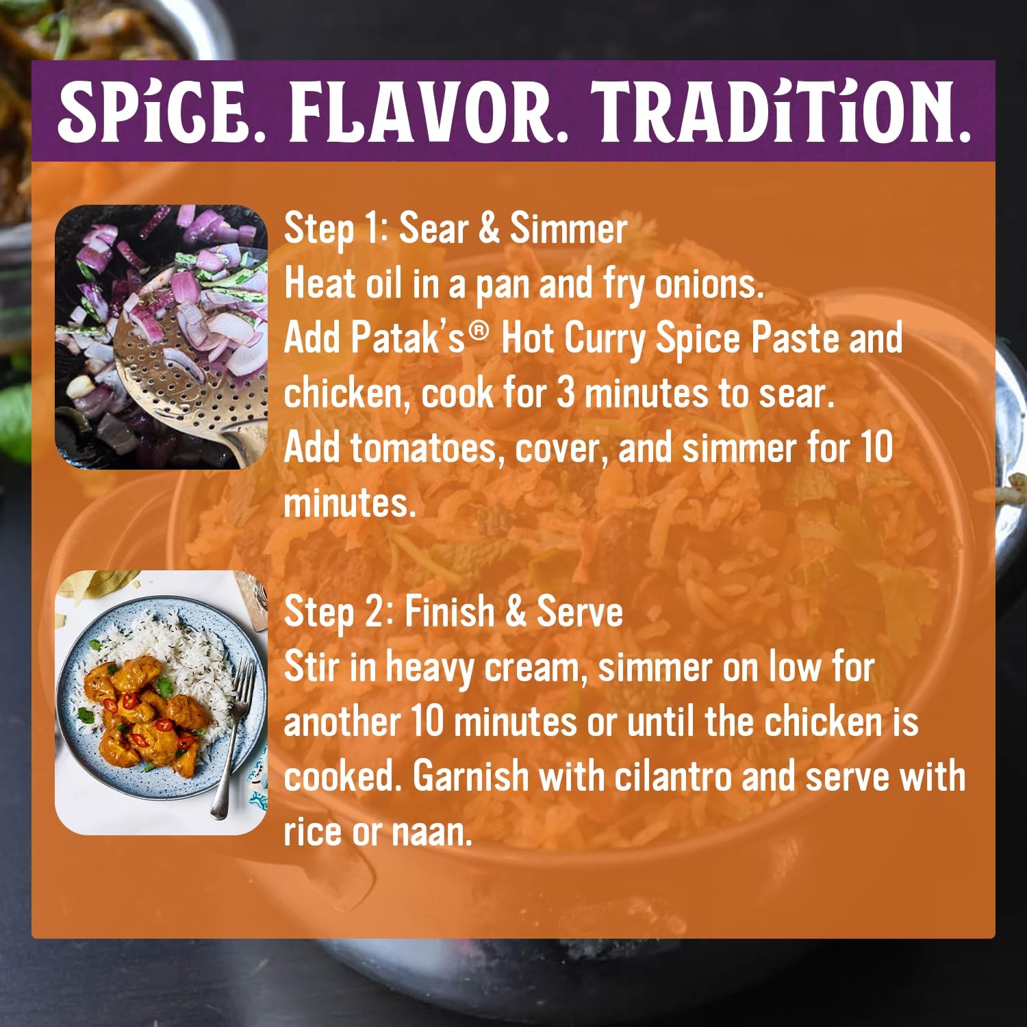 Patak’s Hot Curry Spice Paste – Indian Cooking 10 oz (Pack of 3)