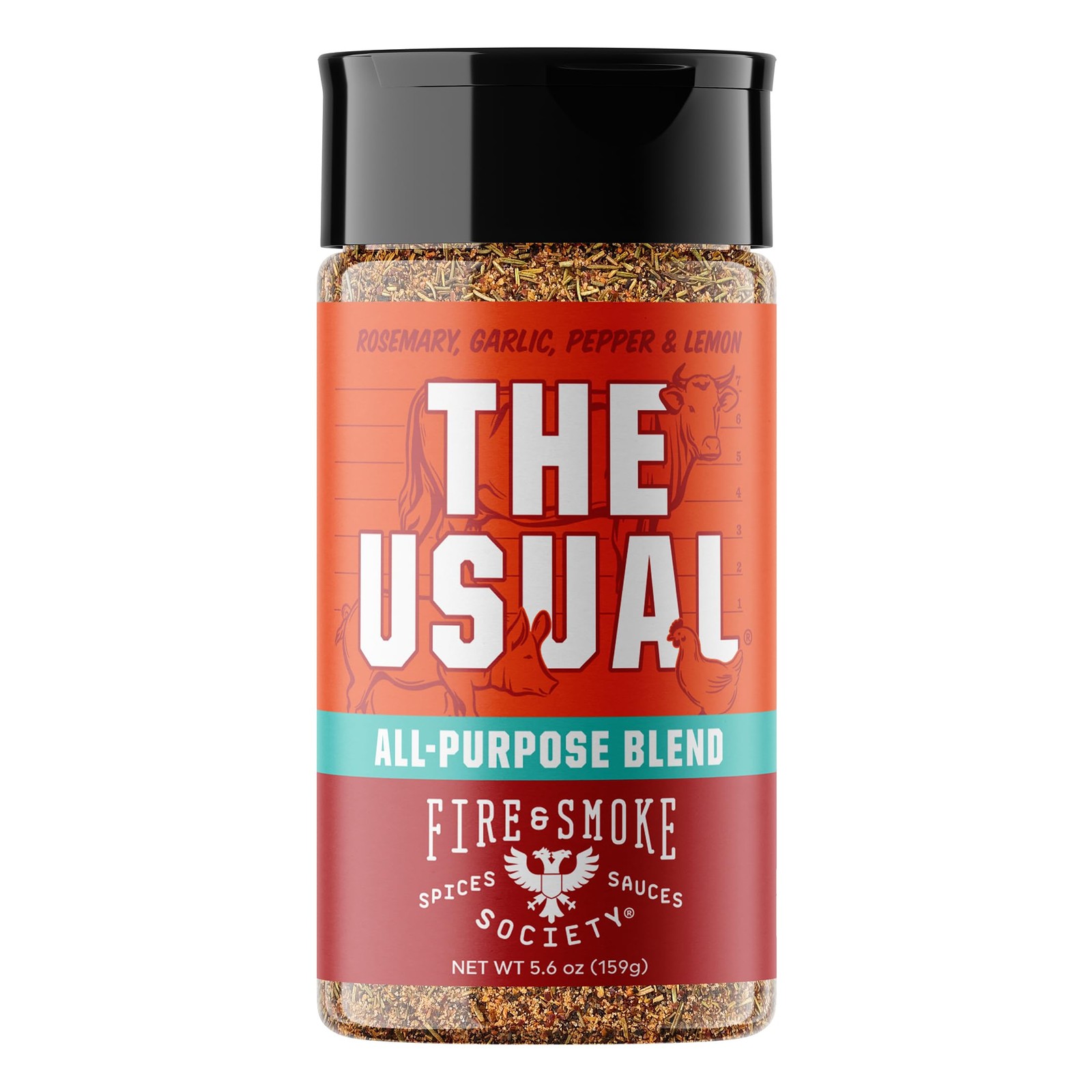 All Purpose BBQ Seasoning 5.6 Ounce Gluten Free No MSG Sugar Free Rub Spice