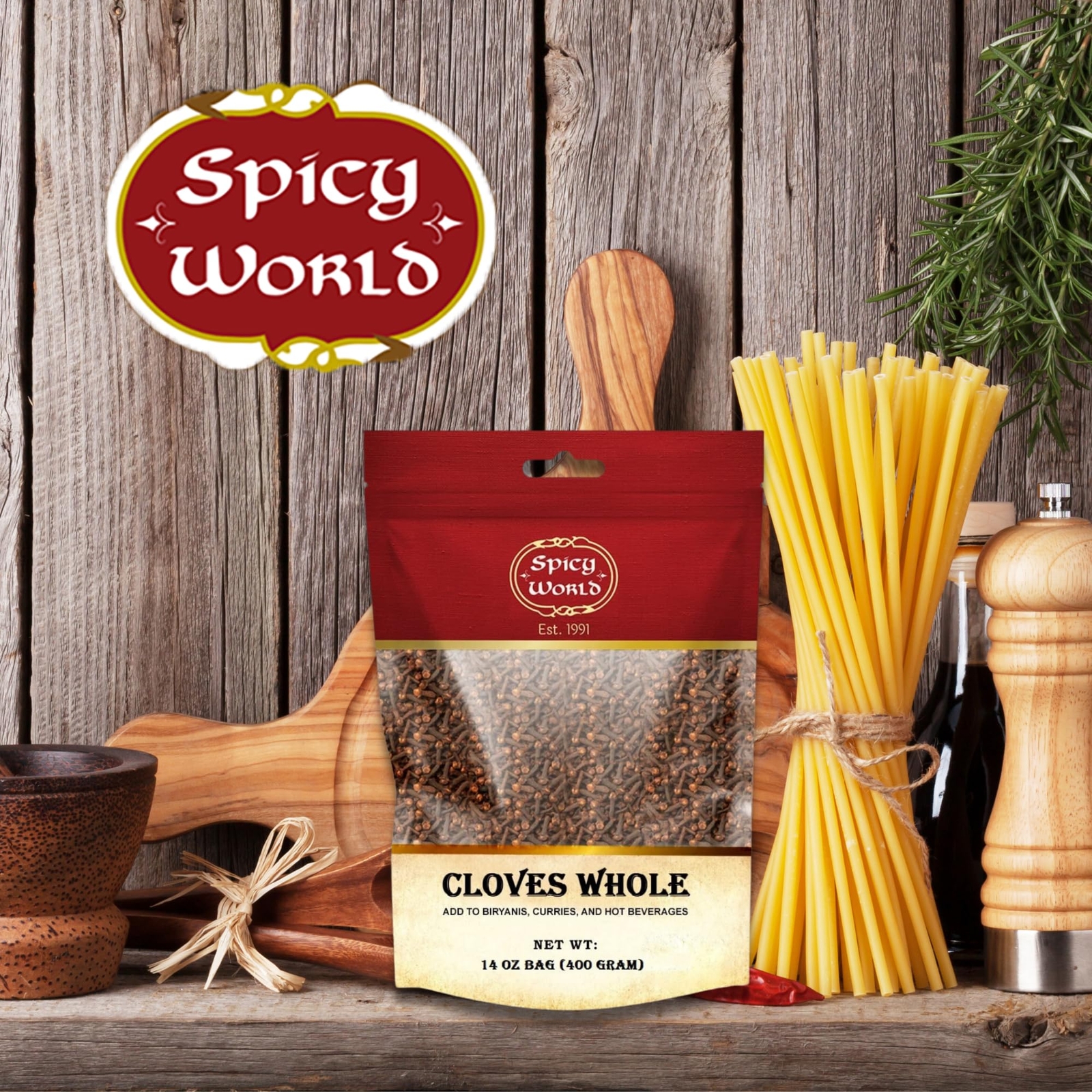 Spicy World Whole Cloves Bulk 1 lb for Foods Tea Pomander Balls