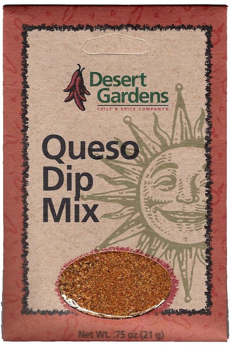 Desert Gardens Queso Dip Pack of 4 Quick Creamy Southwest Flavor 0.75 Ounce
