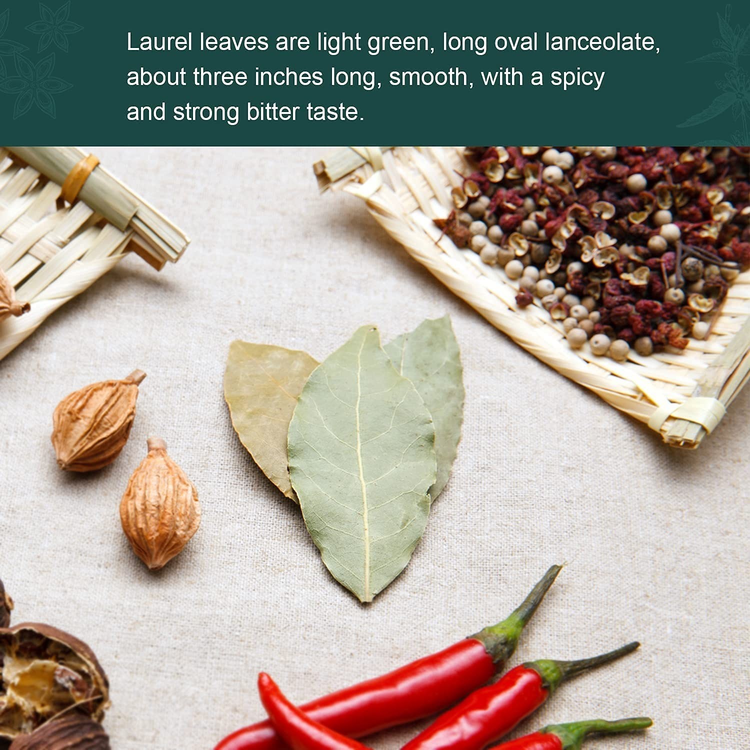 Freshly Packed Whole Bay Leaves, 2 oz – Enhance Your Culinary Creations
