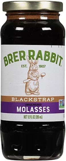 Brer Rabbit Blackstrap Molasses – Gluten Free, Kosher & Non-GMO – 12 fl oz