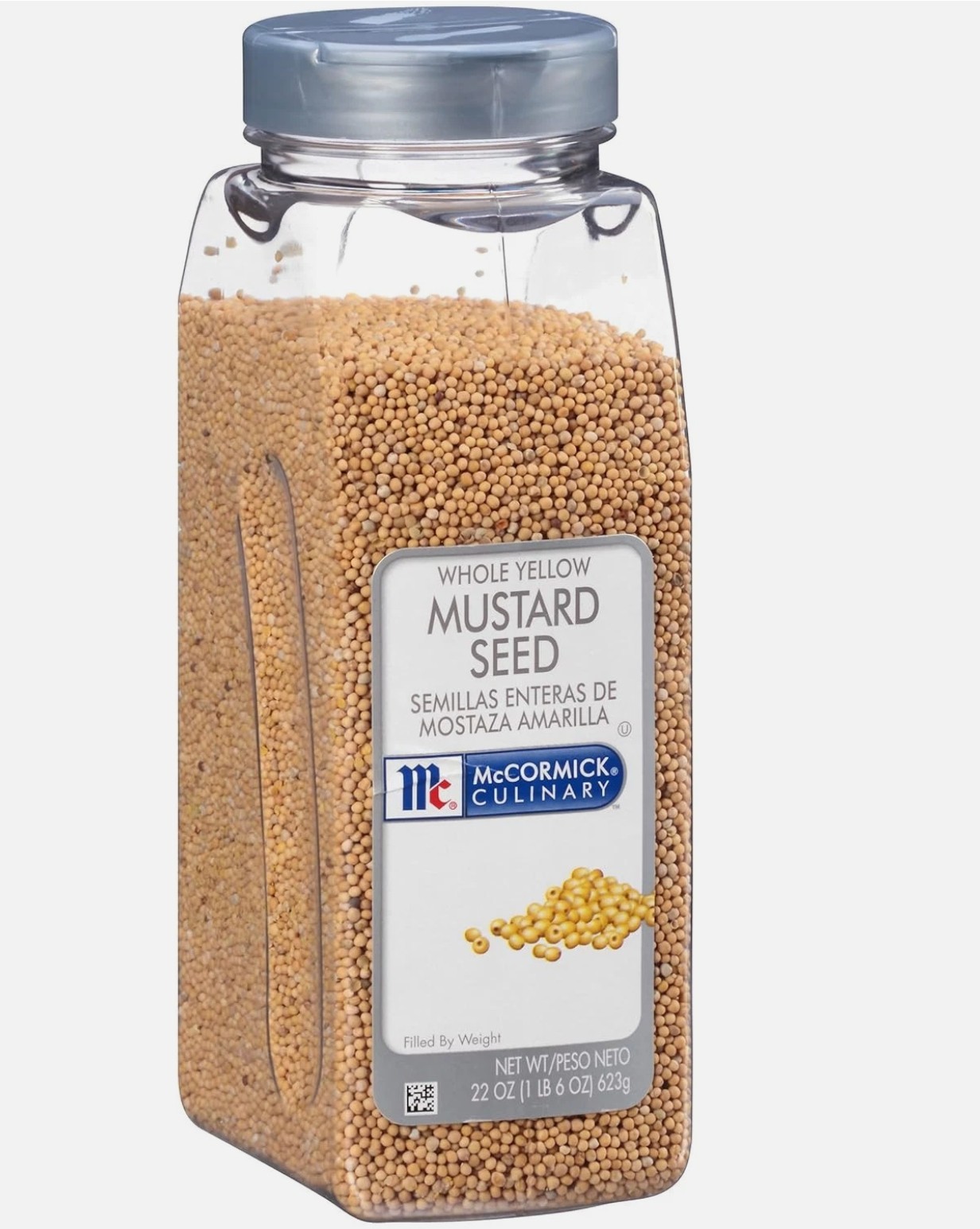 McCormick Culinary Whole Yellow Mustard Seed 22 oz New Sealed Exp 06/23/2027
