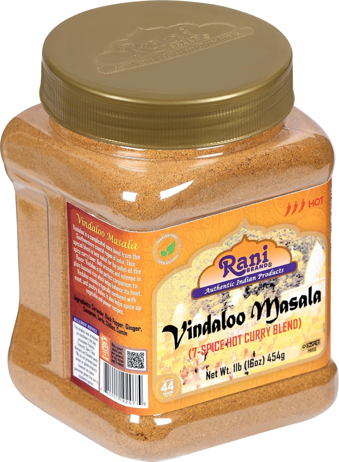 Rani Vindaloo Curry Masala Indian Spice Blend 16oz (1lb) 454g
