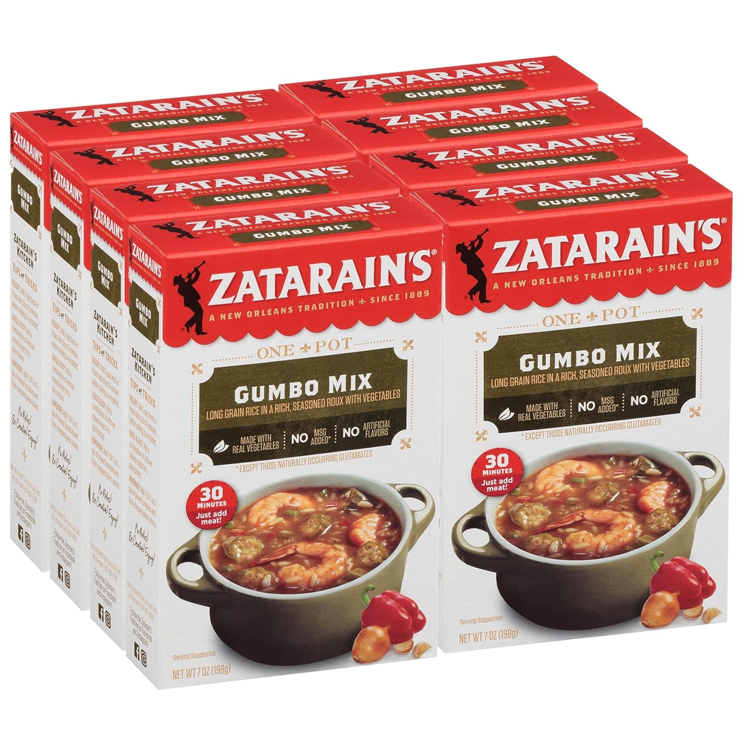 Zatarain’s Gumbo Mix 7 oz Pack of 8