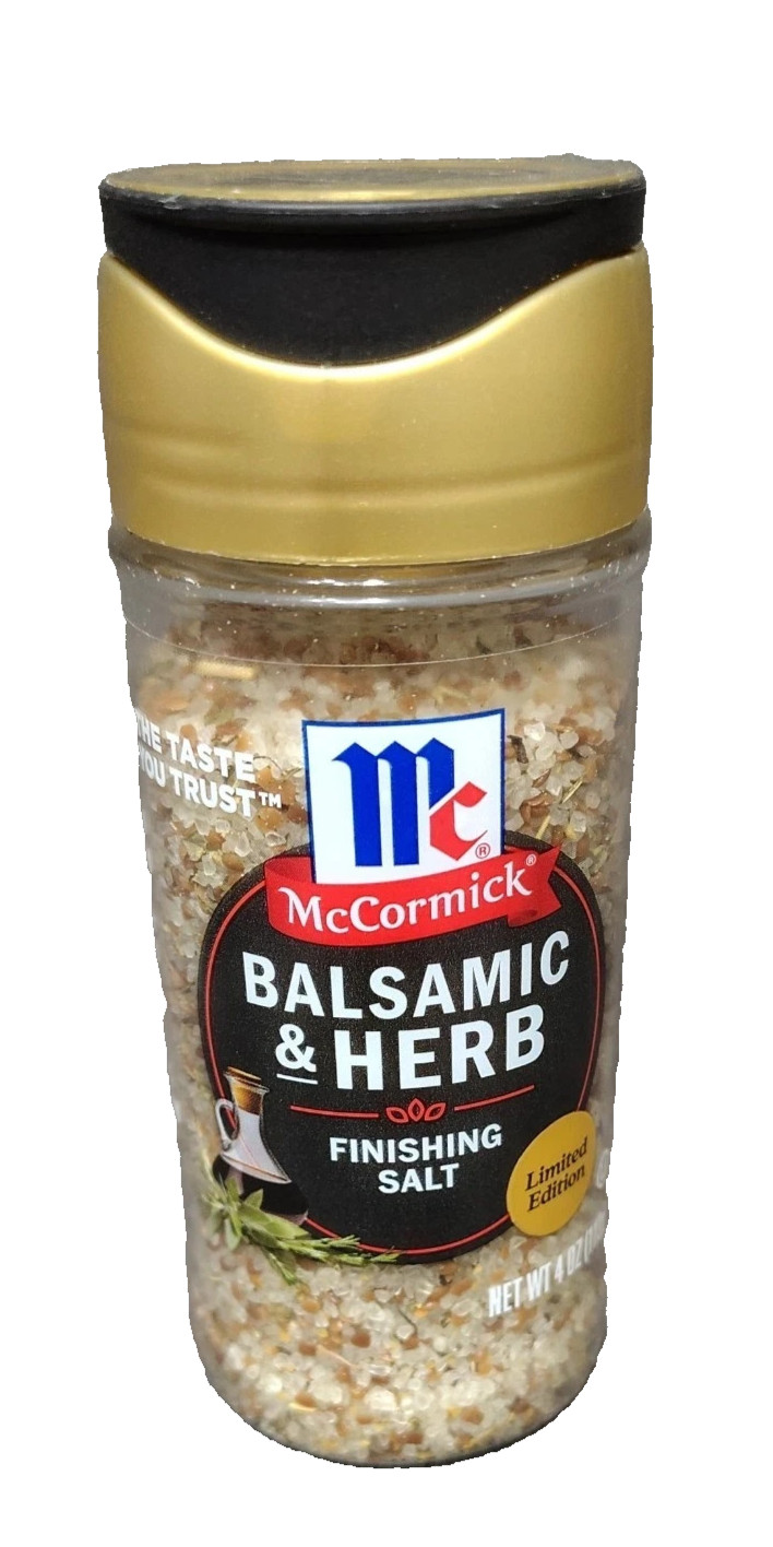 McCormick Finishing Salt Balsamic & Herb Caprese Grill Seasoning Rare BB 8/2026
