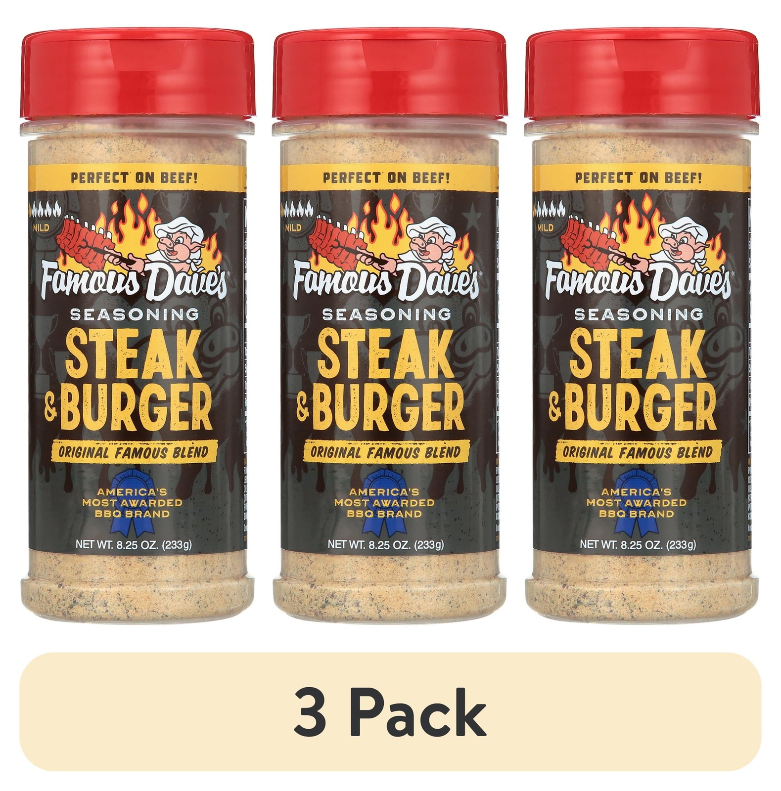 Grill Master Steak and Burger Seasoning Blend 8.25 oz 3-Pack