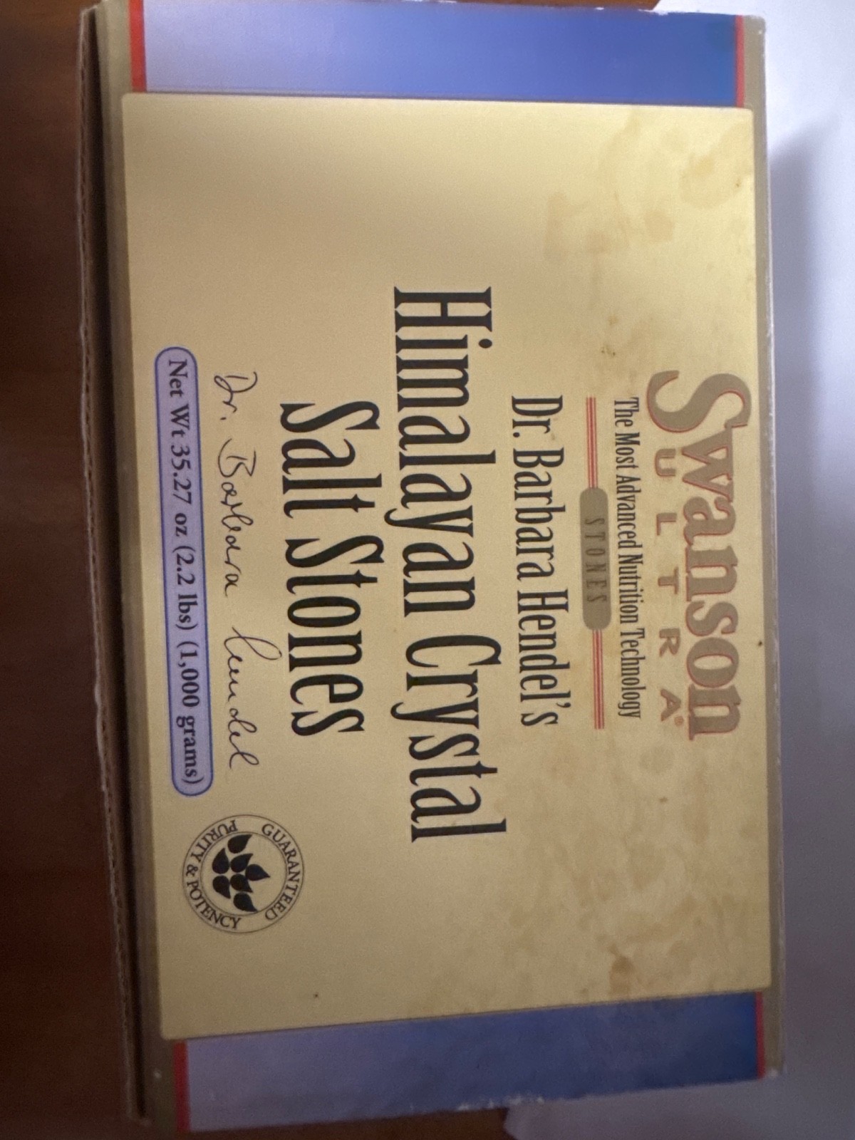 2.2lbs Himalayan Crystal Salt Stones Swanson Ultra Dr Barbara Hendel’s