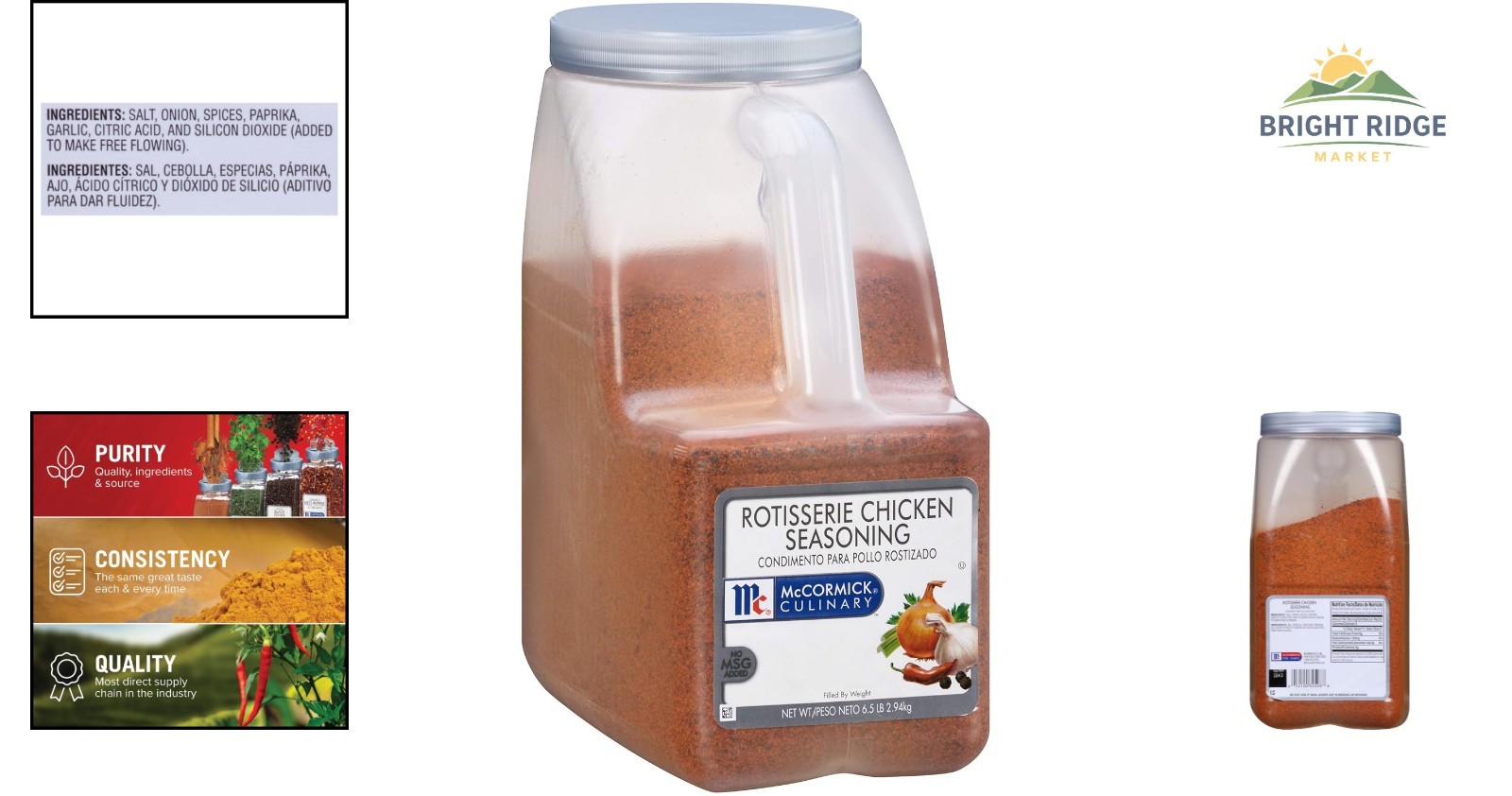 High-Quality Rotisserie Chicken Seasoning Rub, 6.5 lb for Delicious Recipes