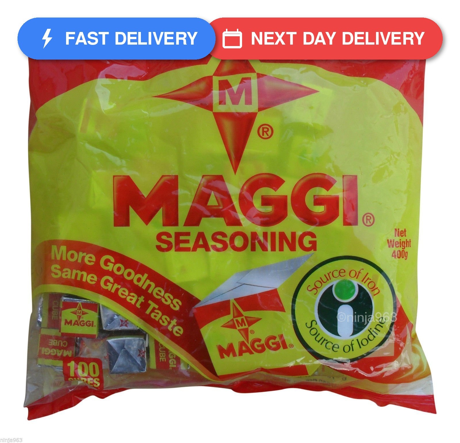 Maggi Cube Seasoning Cubes, 100 Piece