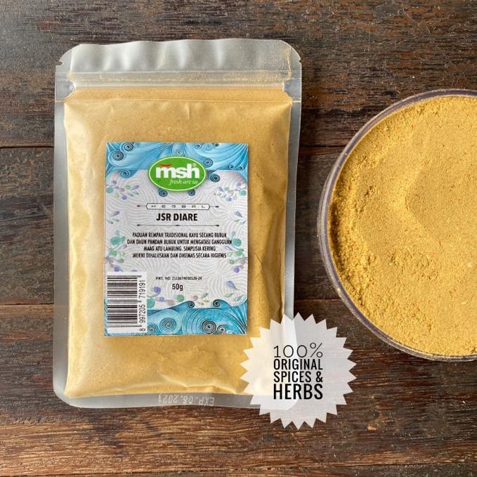 JSR Diare herbal powder blend 50g Indonesian botanical spice mix