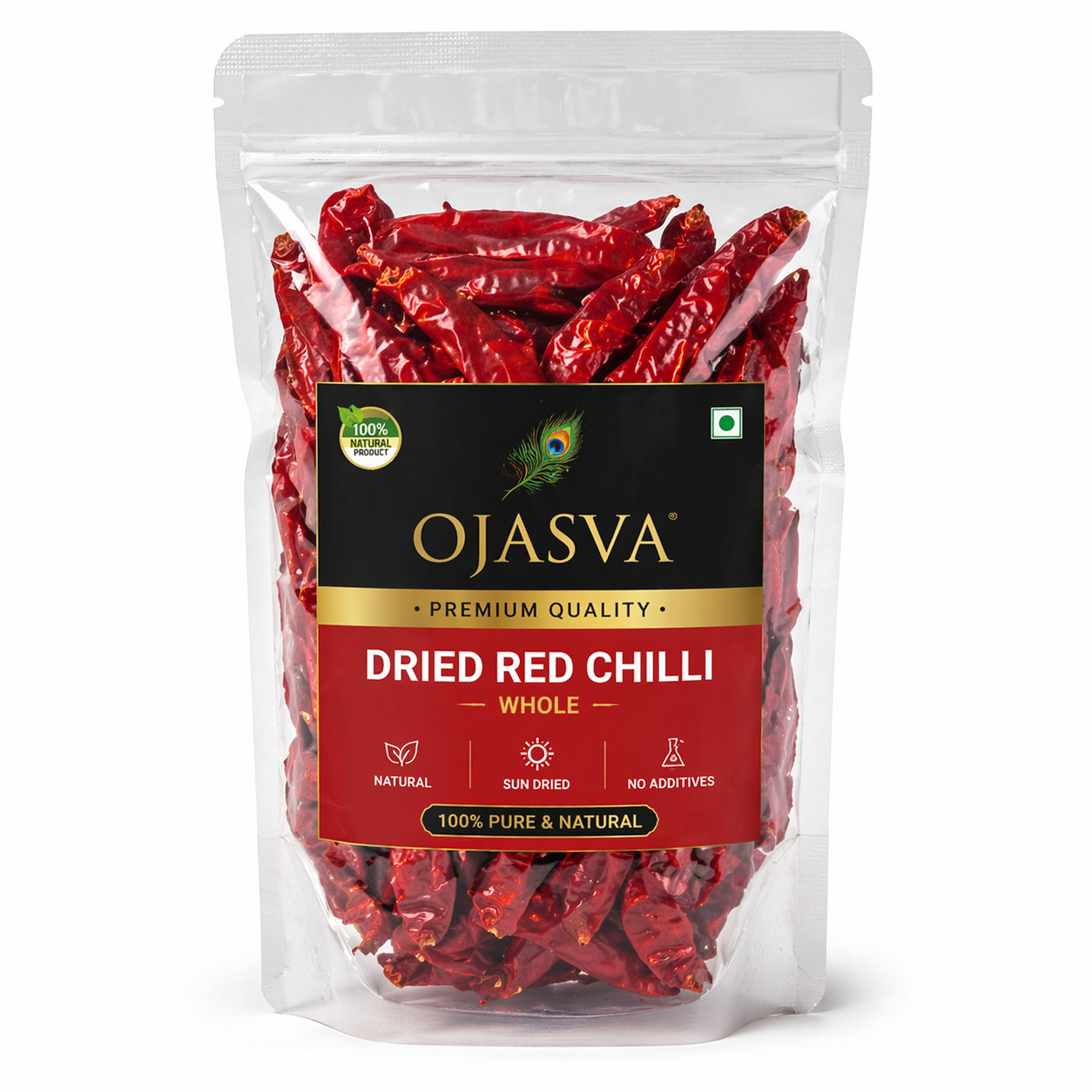 Dried Red Chilli Whole Indian Spicy Chili Pepper Cooking Spice 8.8 oz