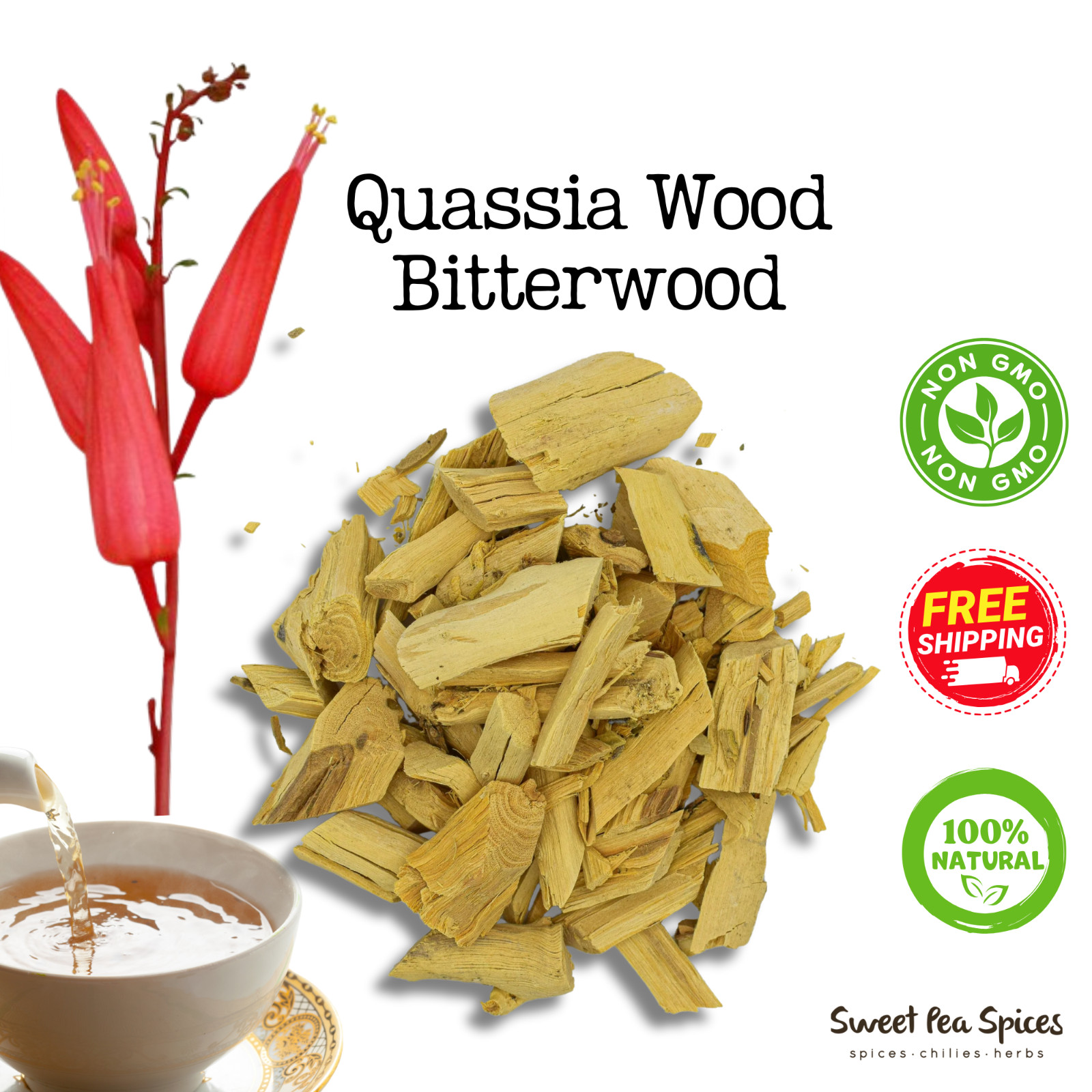 Quassia Bark – Bulk – Cuassia – Quassia Amara – Tonic & Bitters – Bitterwood