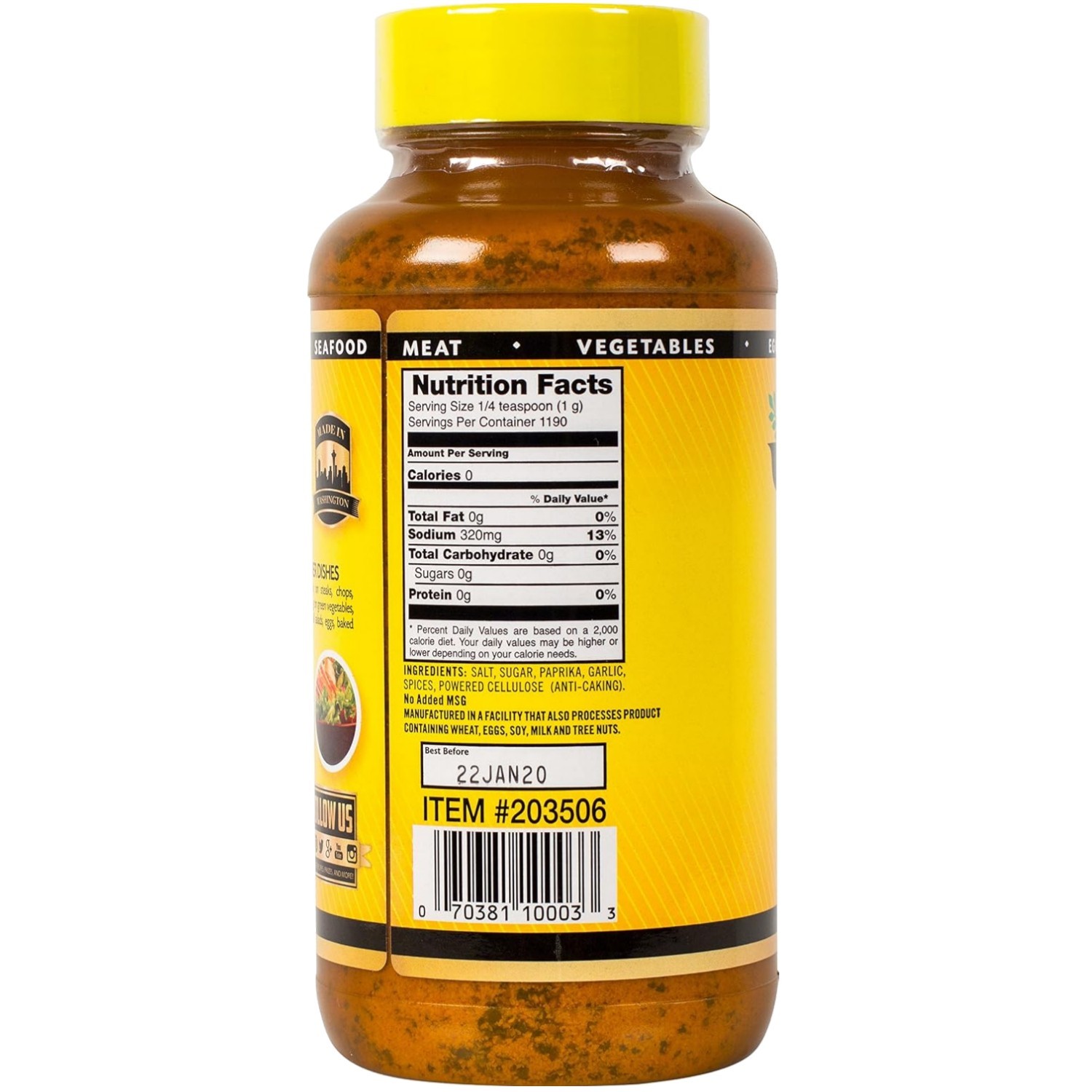 Johnny’s Seasoning Salt, 42 Oz%