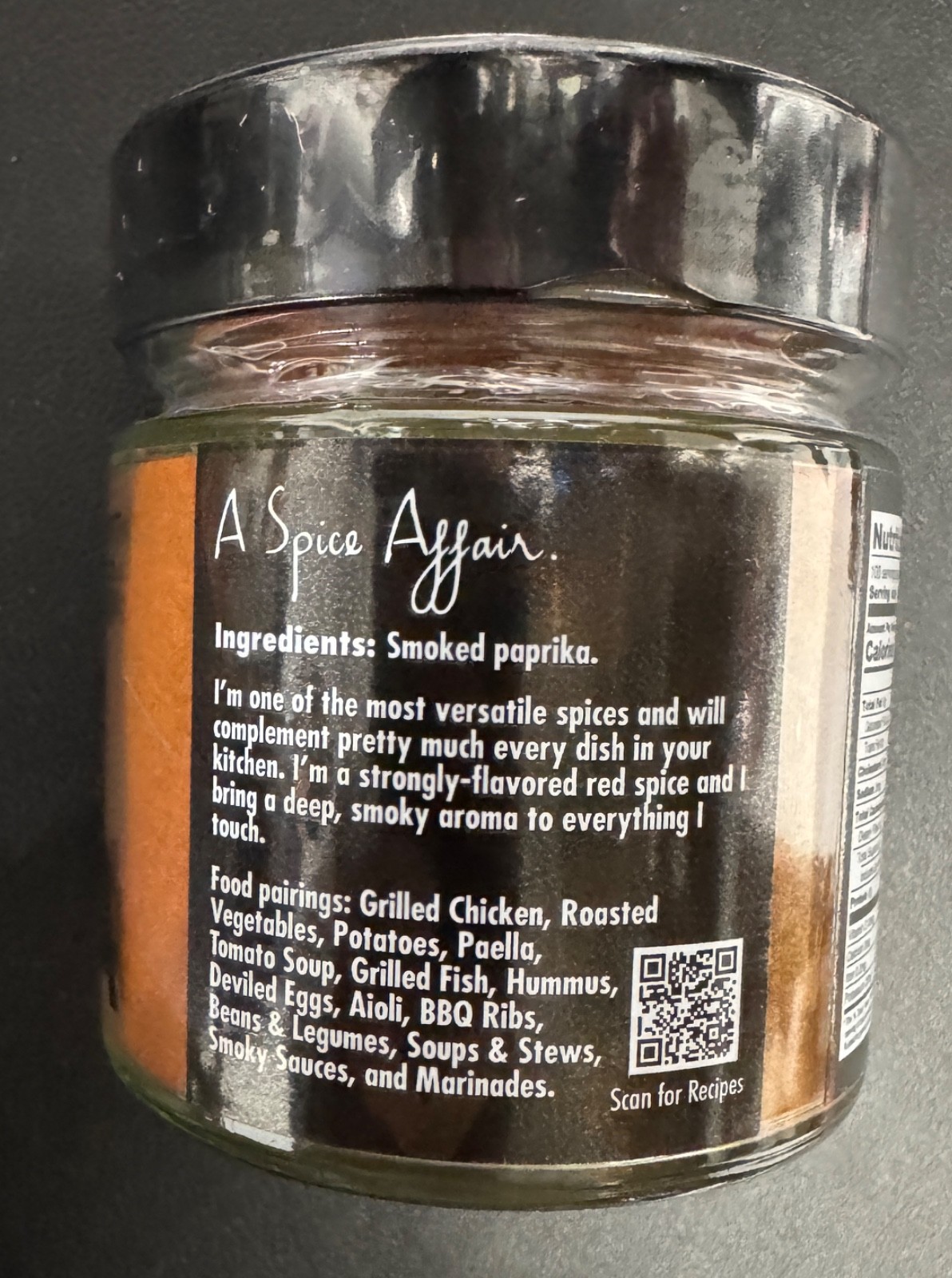 A Spice Affair 3.5 Oz Sealed Jar Smoked Paprika Discontinued (Z20)
