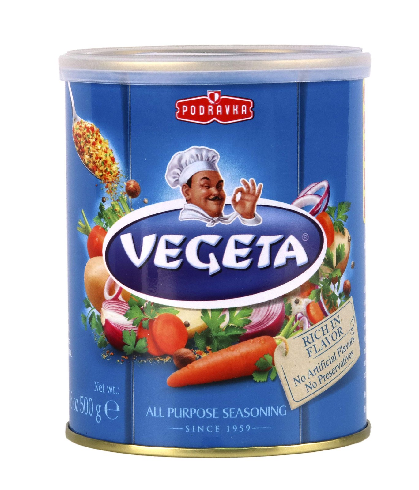 Vegeta Gourmet Seasoning Tin, 17.5 oz. Ounce (Pack of 1)