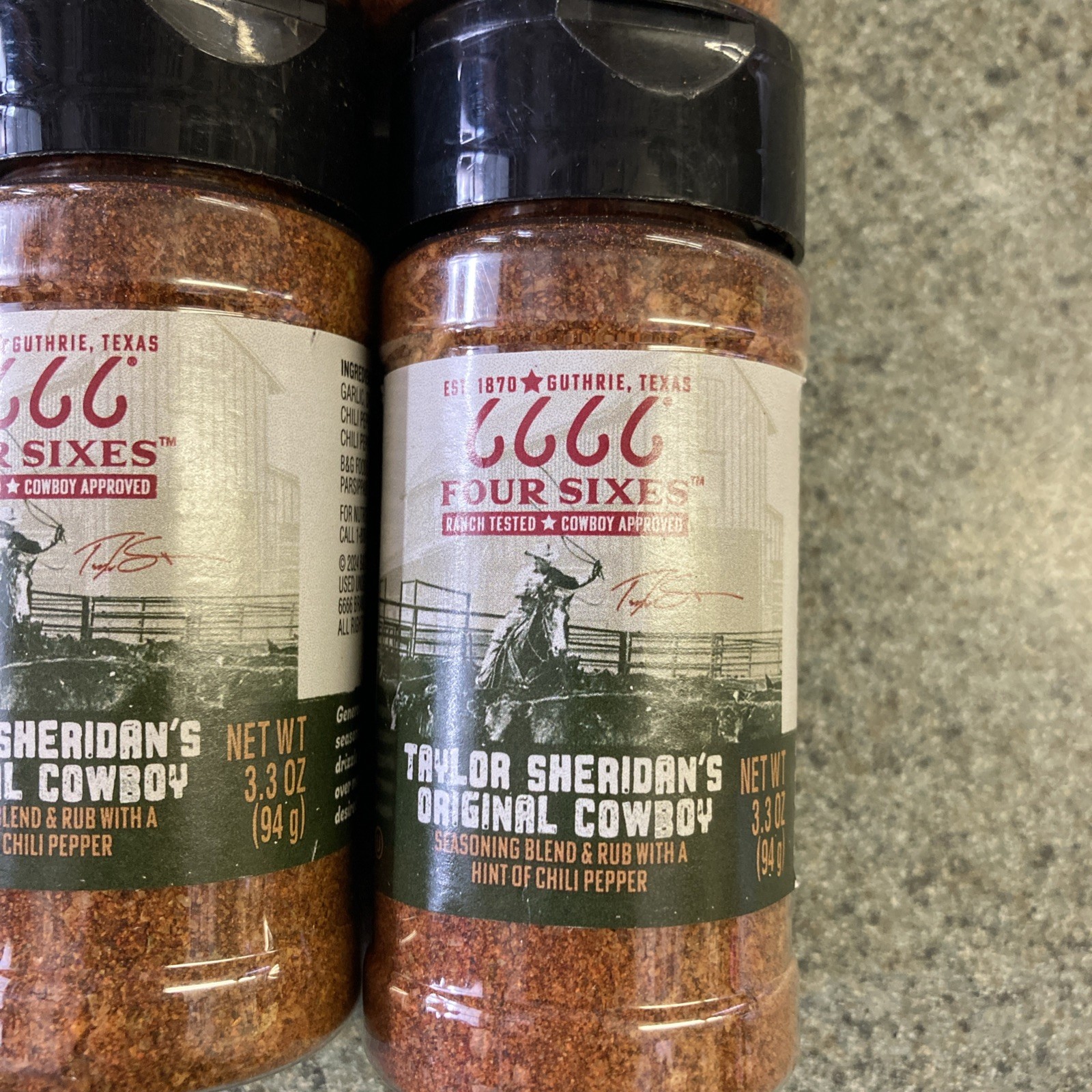 Four Sixes Taylor Sheridan’s Original Cowboy Seasoned Blend Rub 4 Pk 3.3oz