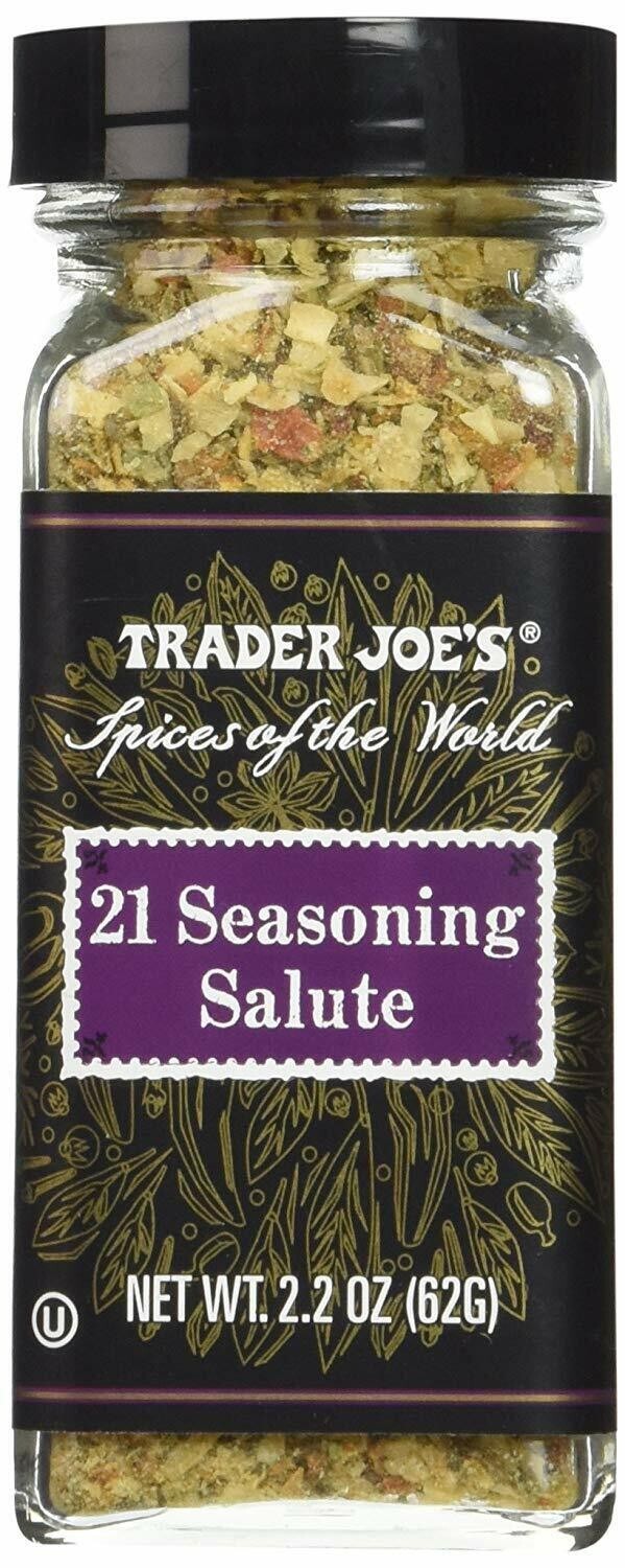 Trader Joe’s 21 Seasoning Salute Spice Blend Salt-Free 2.2 oz each 4/2025