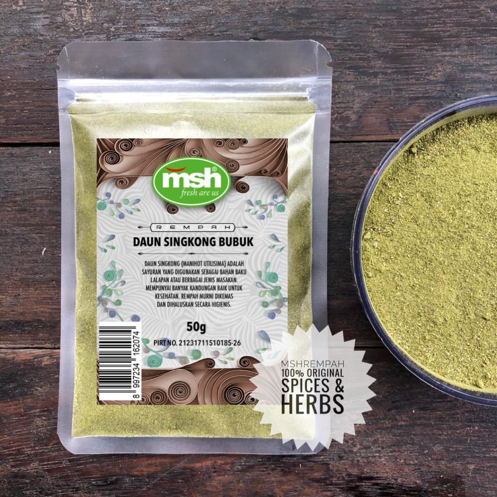 Cassava Leaf Powder 50g natural herbal culinary spice