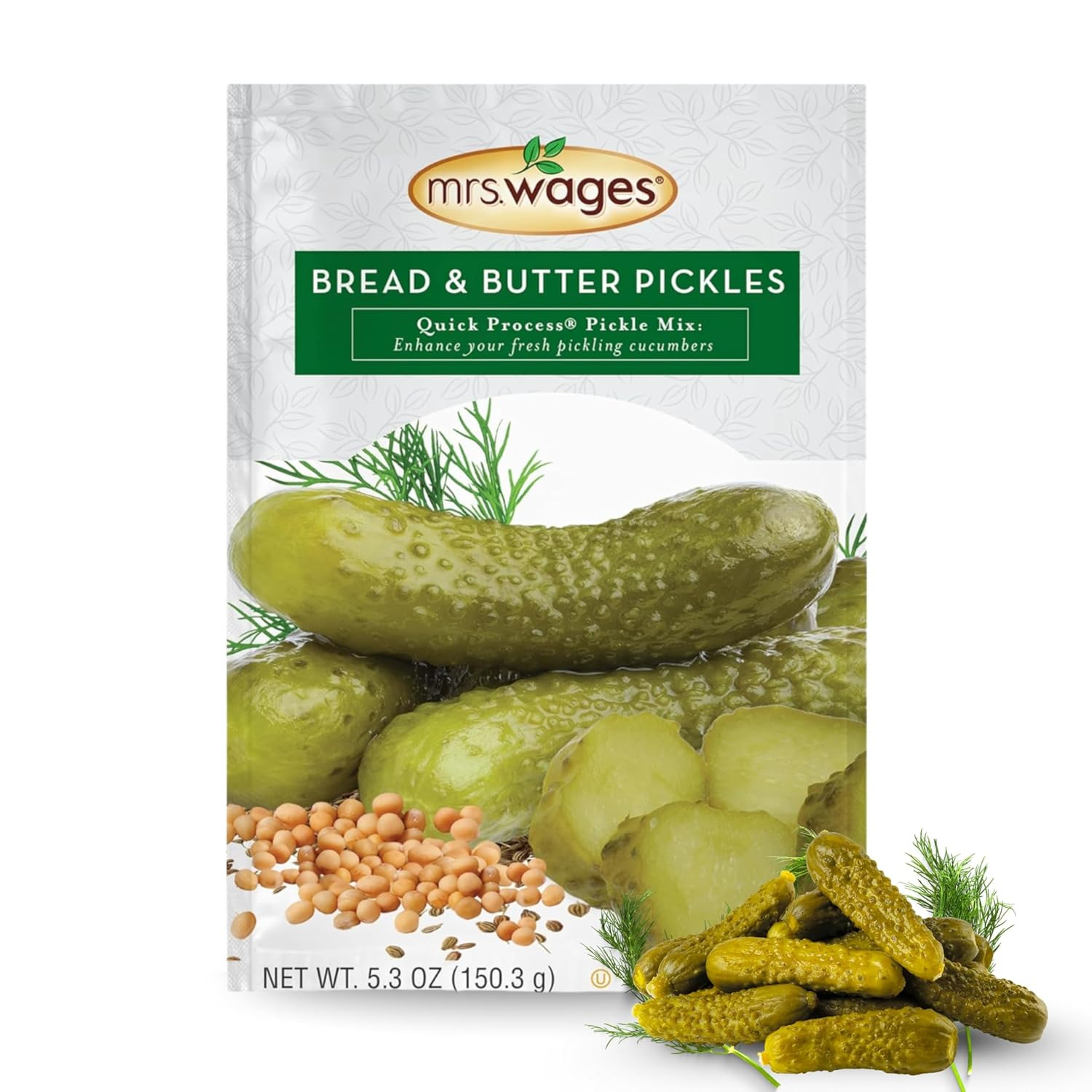 Zesty Bread and Butter Pickles Quick Process Mix, Quick and Easy, Simple-To-Use,