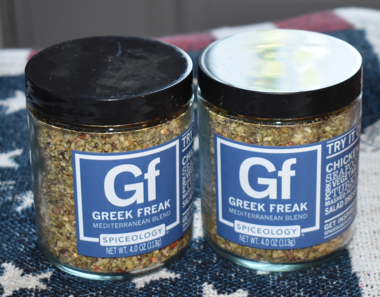 2x GREEK FREAK GF Spiceology All-Purpose Rubs 4oz Mediterranean Blend